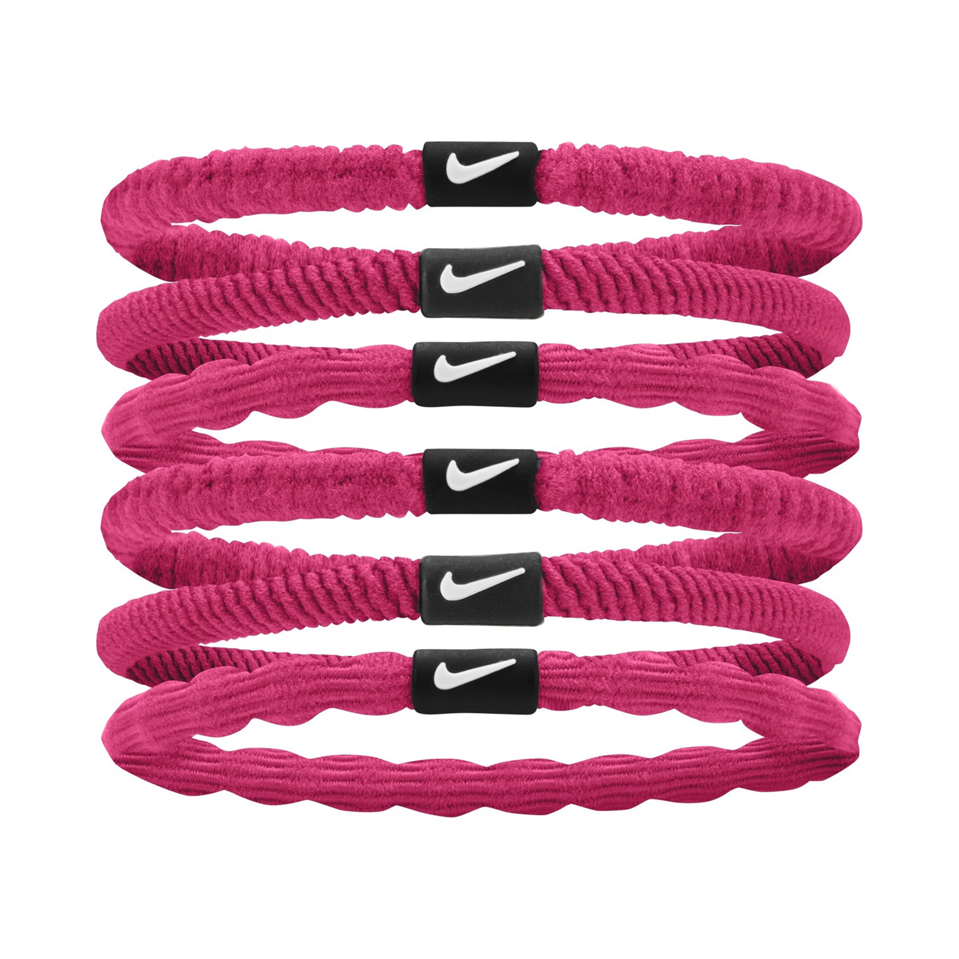Nike Flex Hair Tie Haarband Verpakking 6 stuks Unisex - pink,