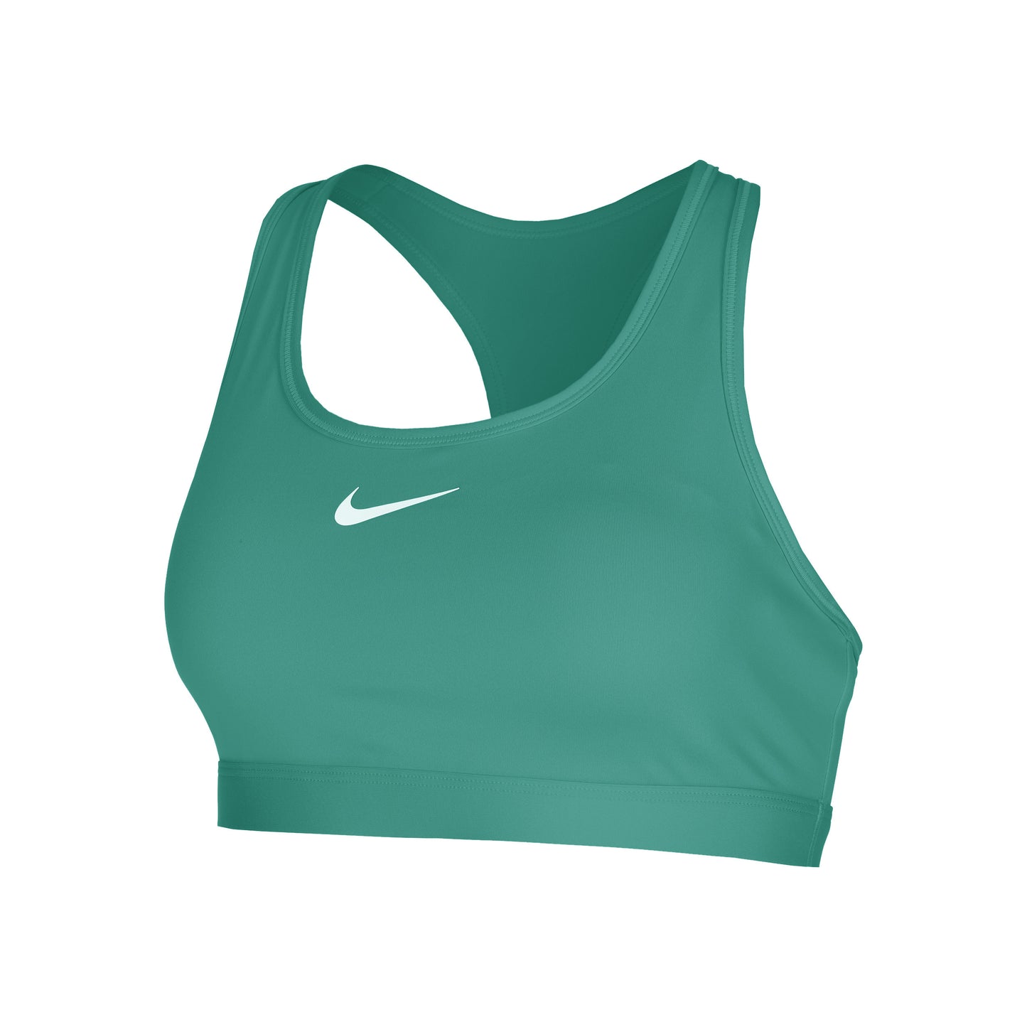 Nike Swoosh Medium Sport-bh Dames - groen, wit