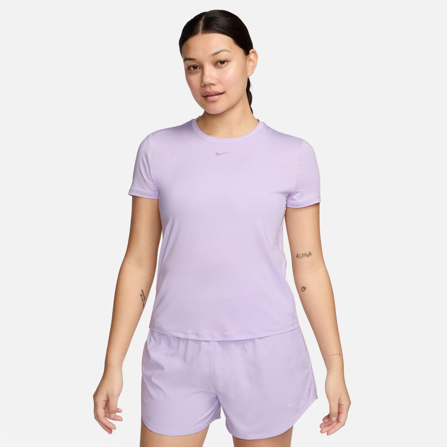 Nike One Dri-Fit T-shirt Dames - mauve,
