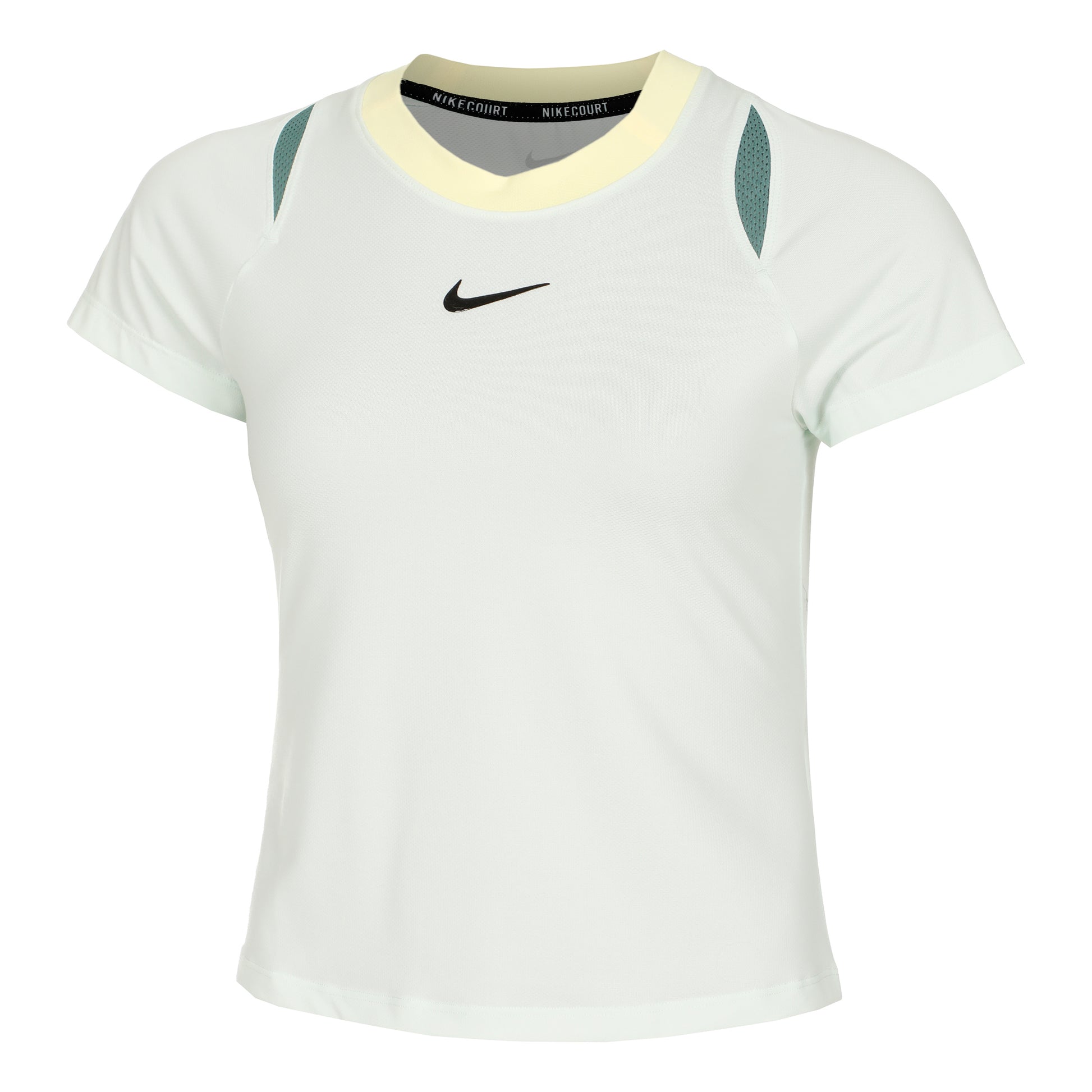 Nike Court Dri-Fit Advantage T-shirt Dames - lichtgroen,
