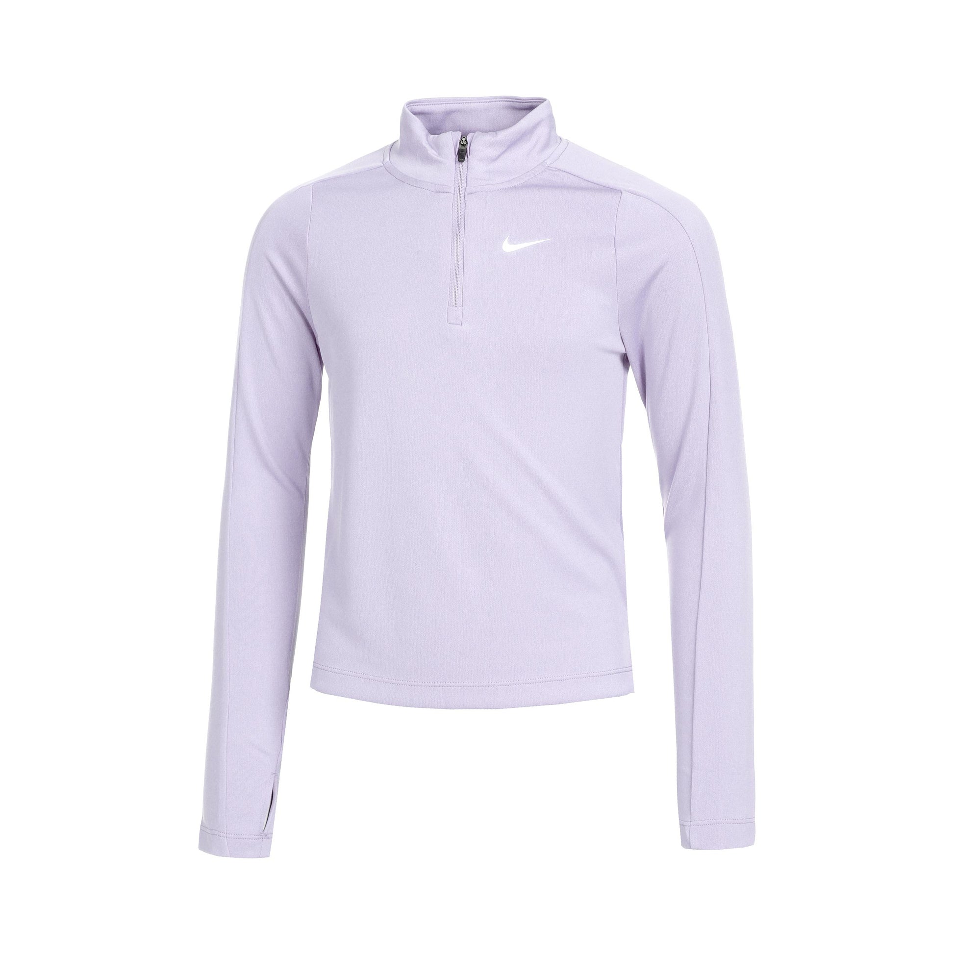 Nike Dri-Fit Half-Zip Longsleeve Meisjes - mauve,