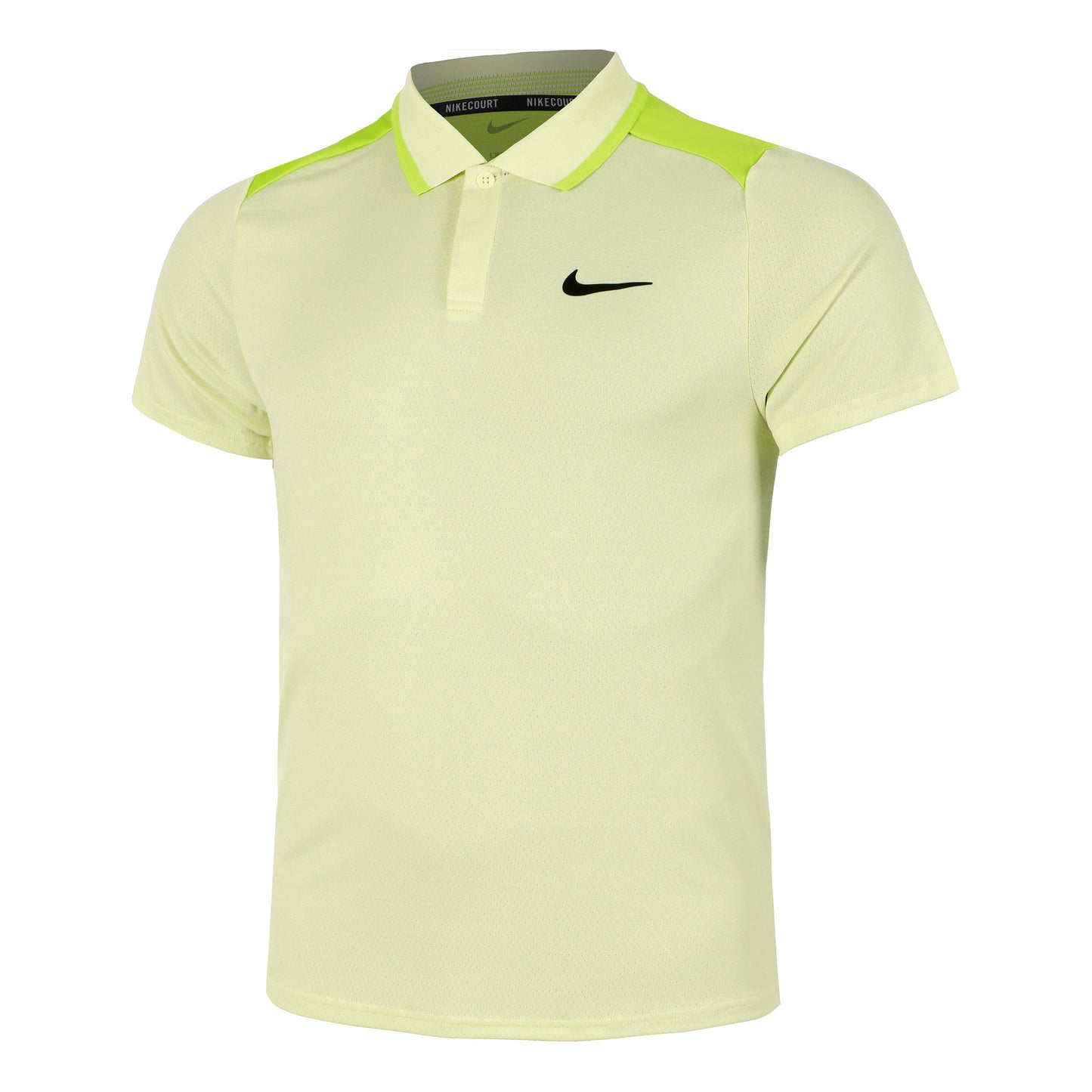 Nike Court Dri-Fit Advantage Polo Heren - geel,