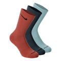Everyday Plus Cushioned Chaussettes de sport Pack de 3 Unisex - rouge, bleu petrol