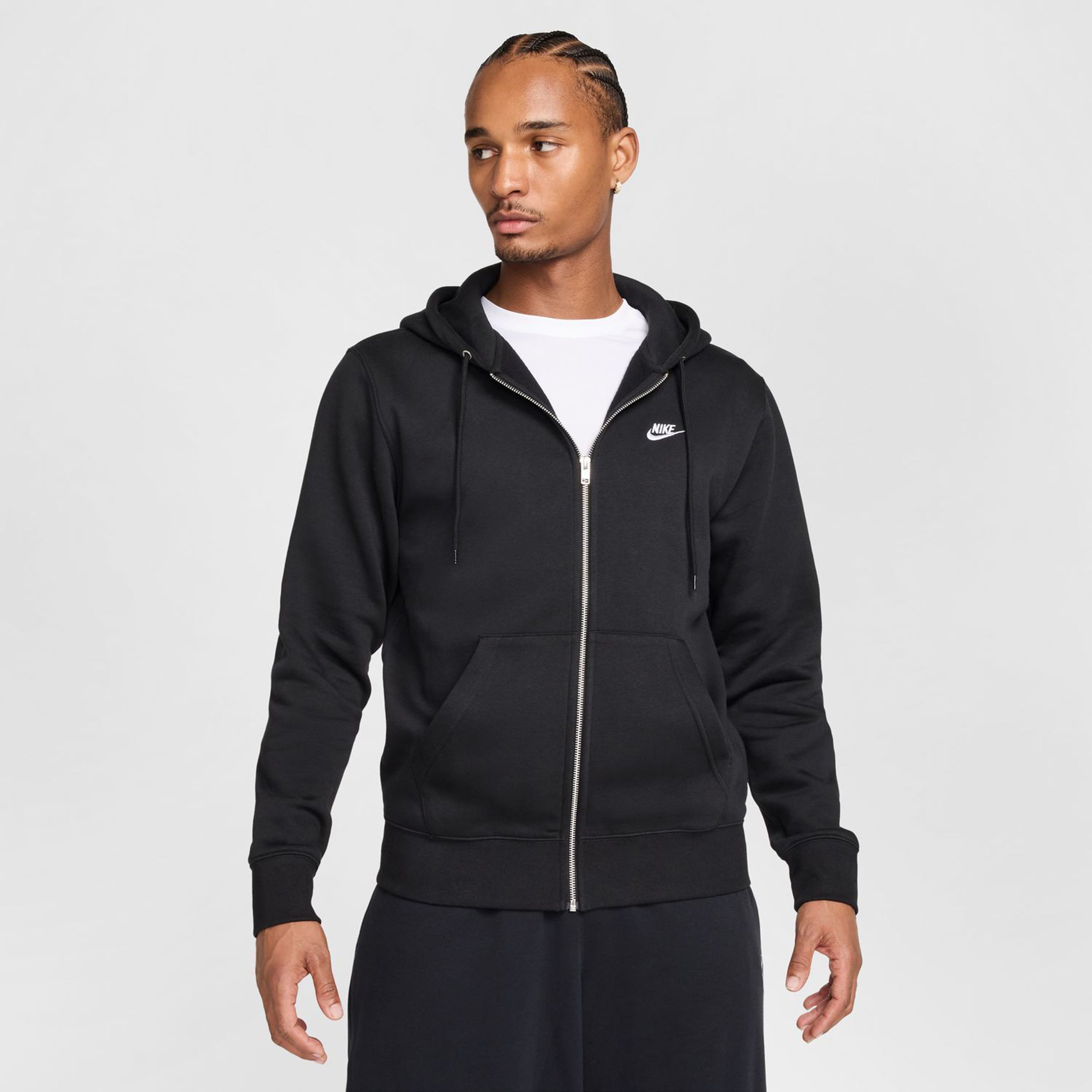 Nike Club Bb Full-Zip Sportjas Heren-Zwart