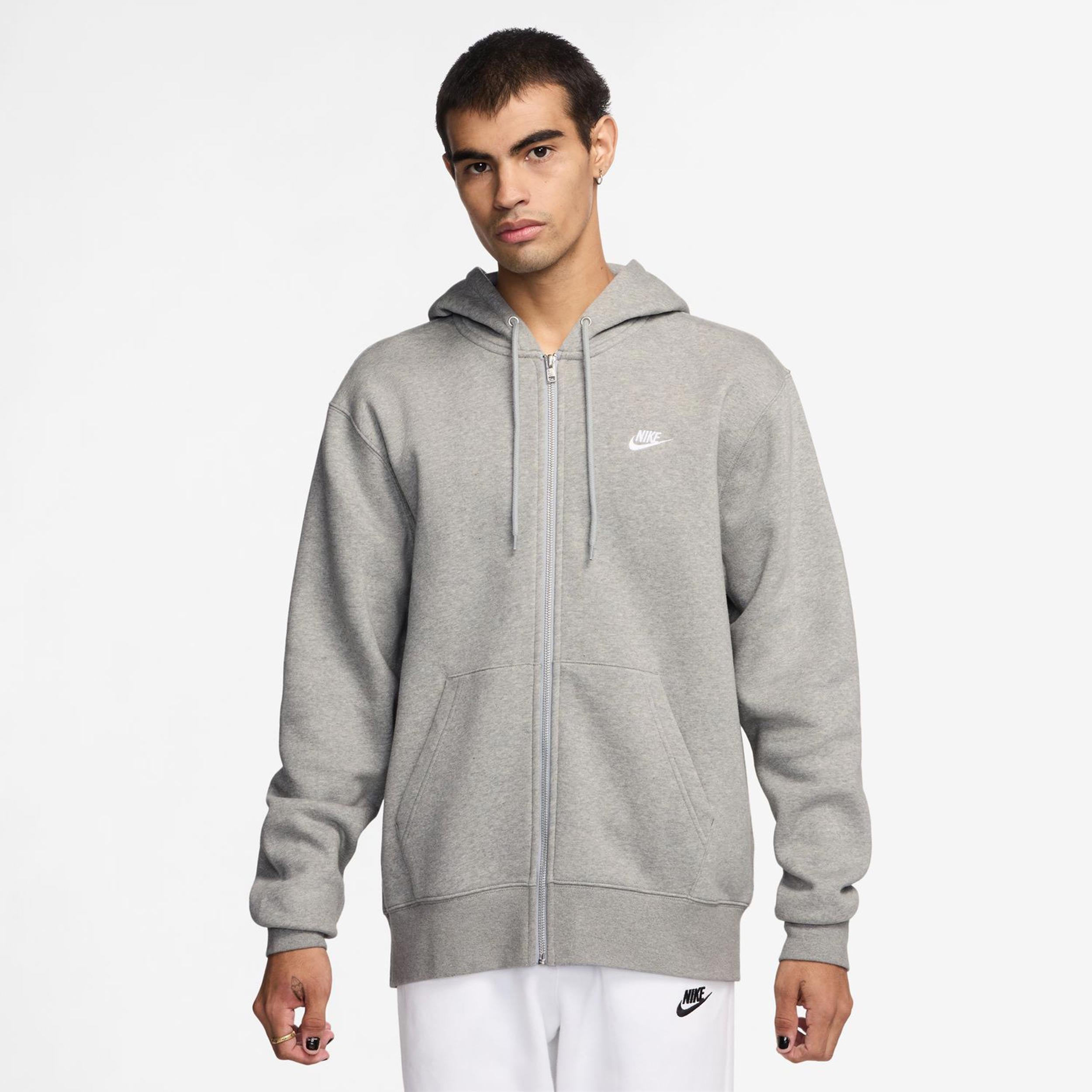 Nike Club Bb Full-Zip Sportjas Heren-Grijs