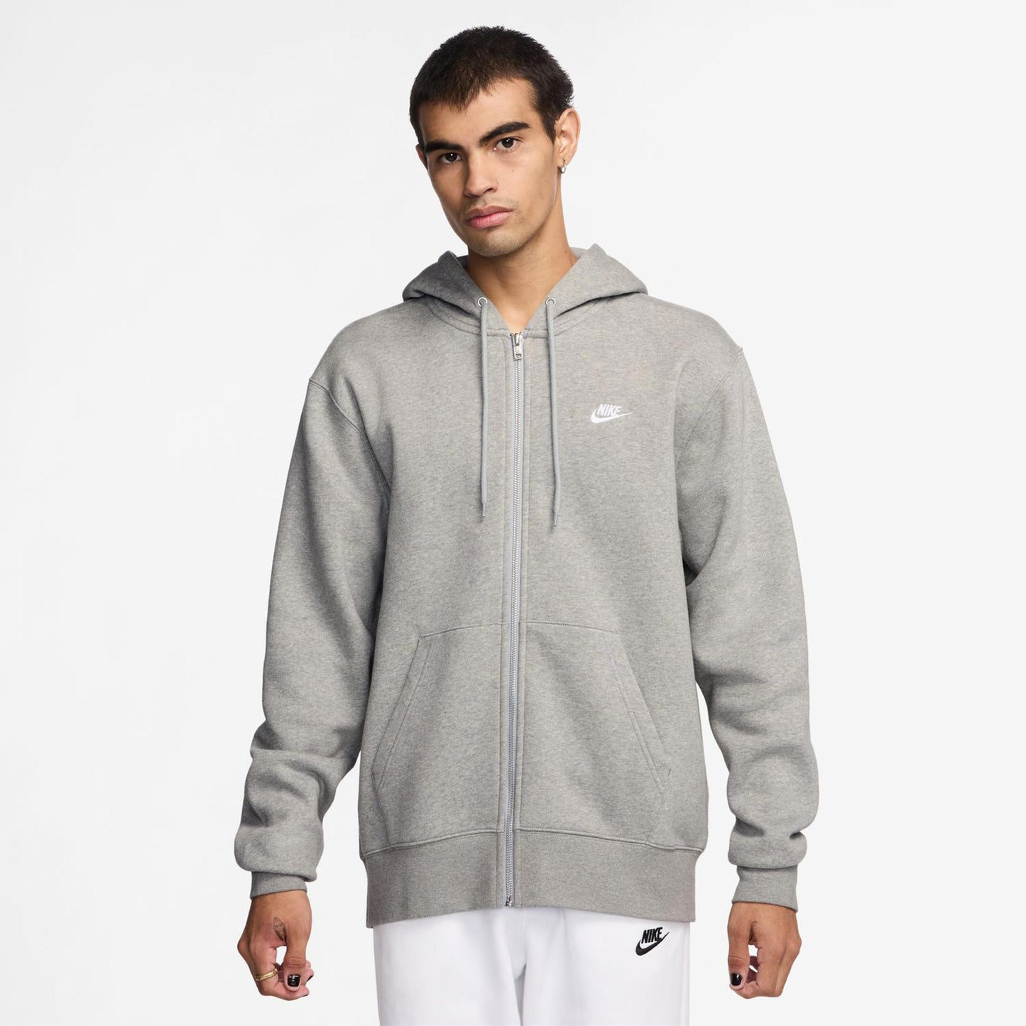 Nike Club Bb Full-Zip Gilet En Coton Hommes-Gris