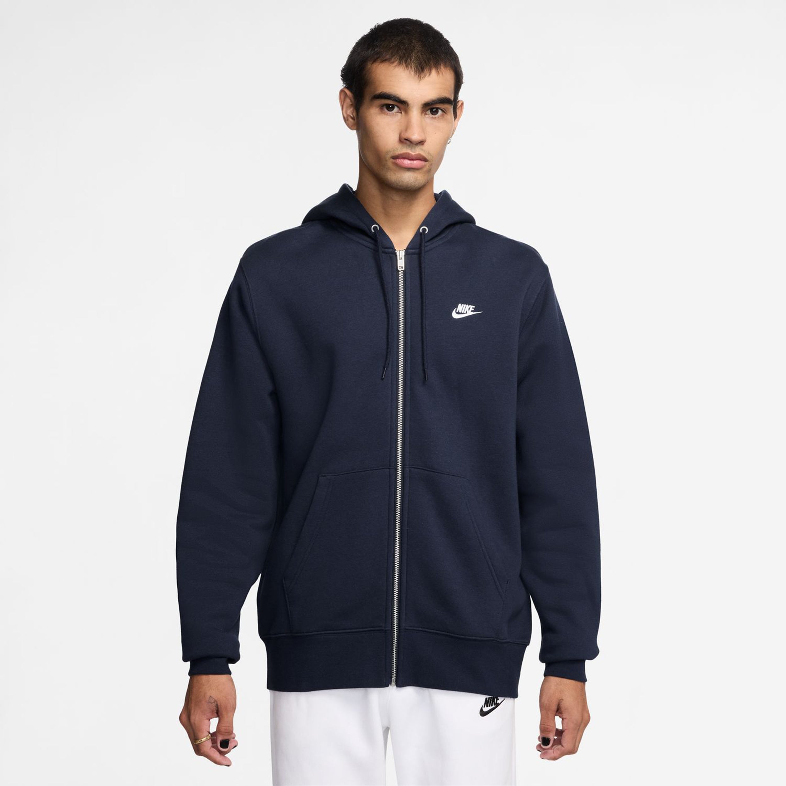Nike Club Bb Full-Zip Sportjas Heren-Donkerblauw