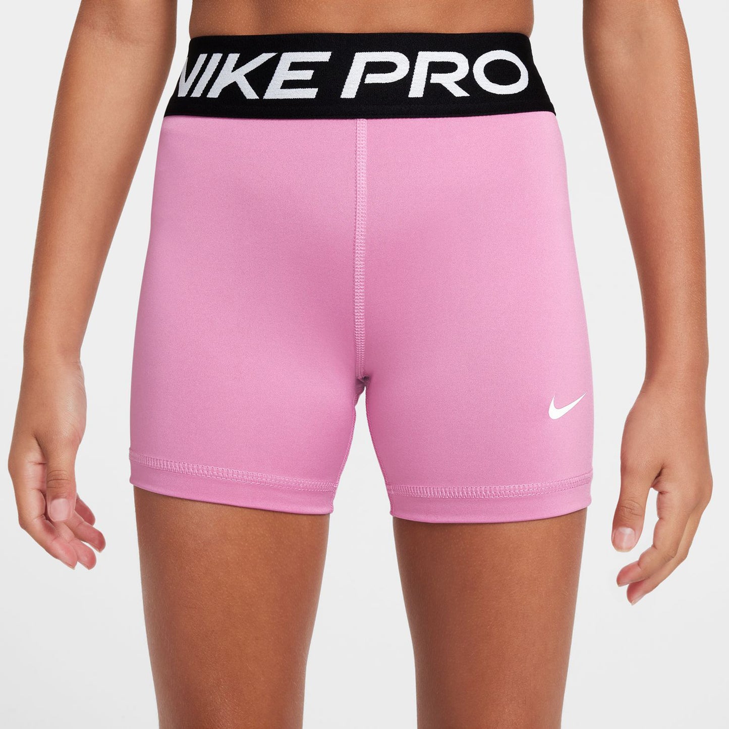 Nike Dri-Fit Big Kids 3in Shorts Meisjes - roze, zwart