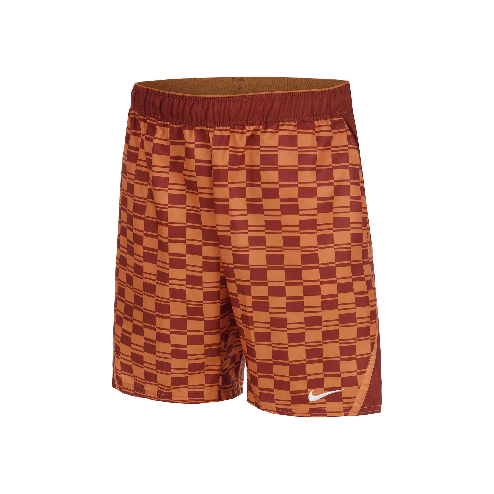 Nike Court Dri-FIT Victory High Rise 9in All Over Print Shorts Heren-Oranje,Bruin