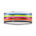 Nike Flex Classic Slim Haarband Verpakking 6 Stuks-Neongeel,Pink