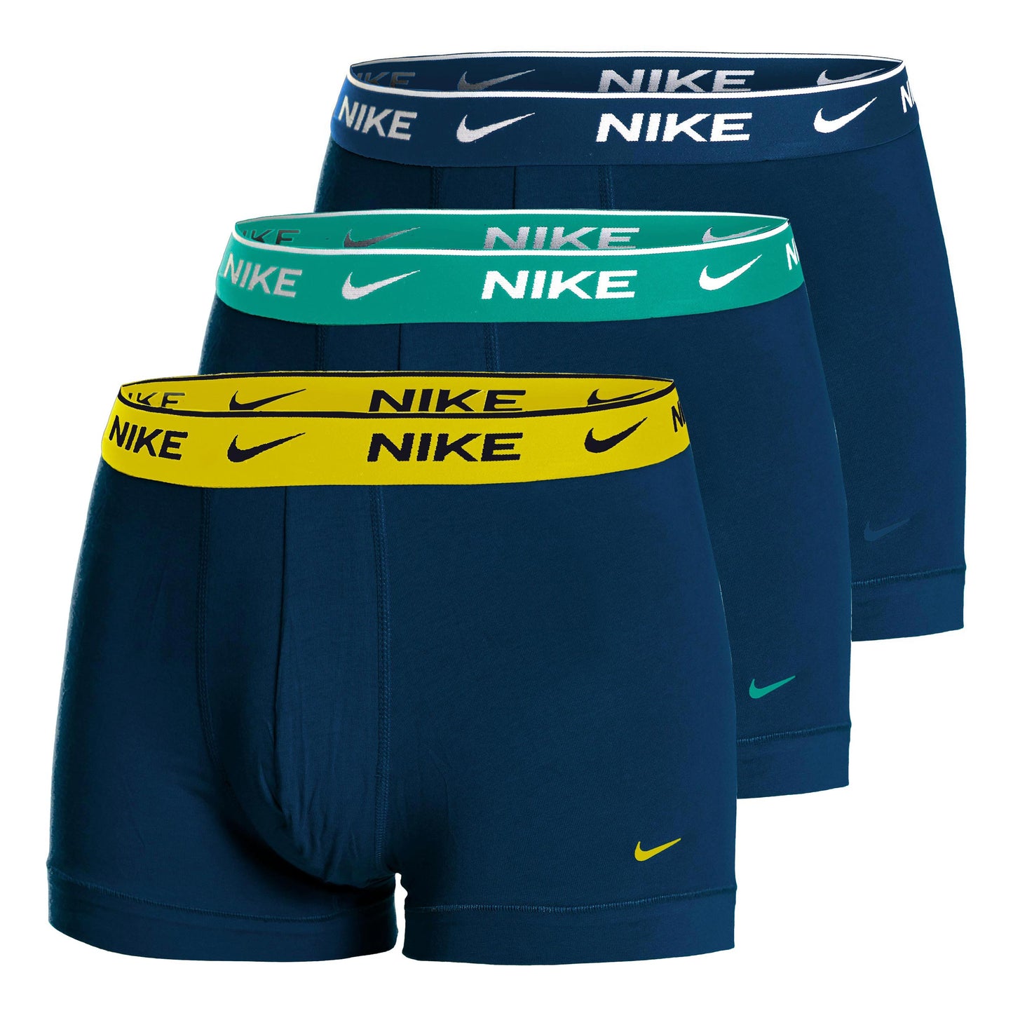 Nike Everyday Stretch Trunk Boxershort Verpakking 3 stuks Heren - rood, veelkleurig