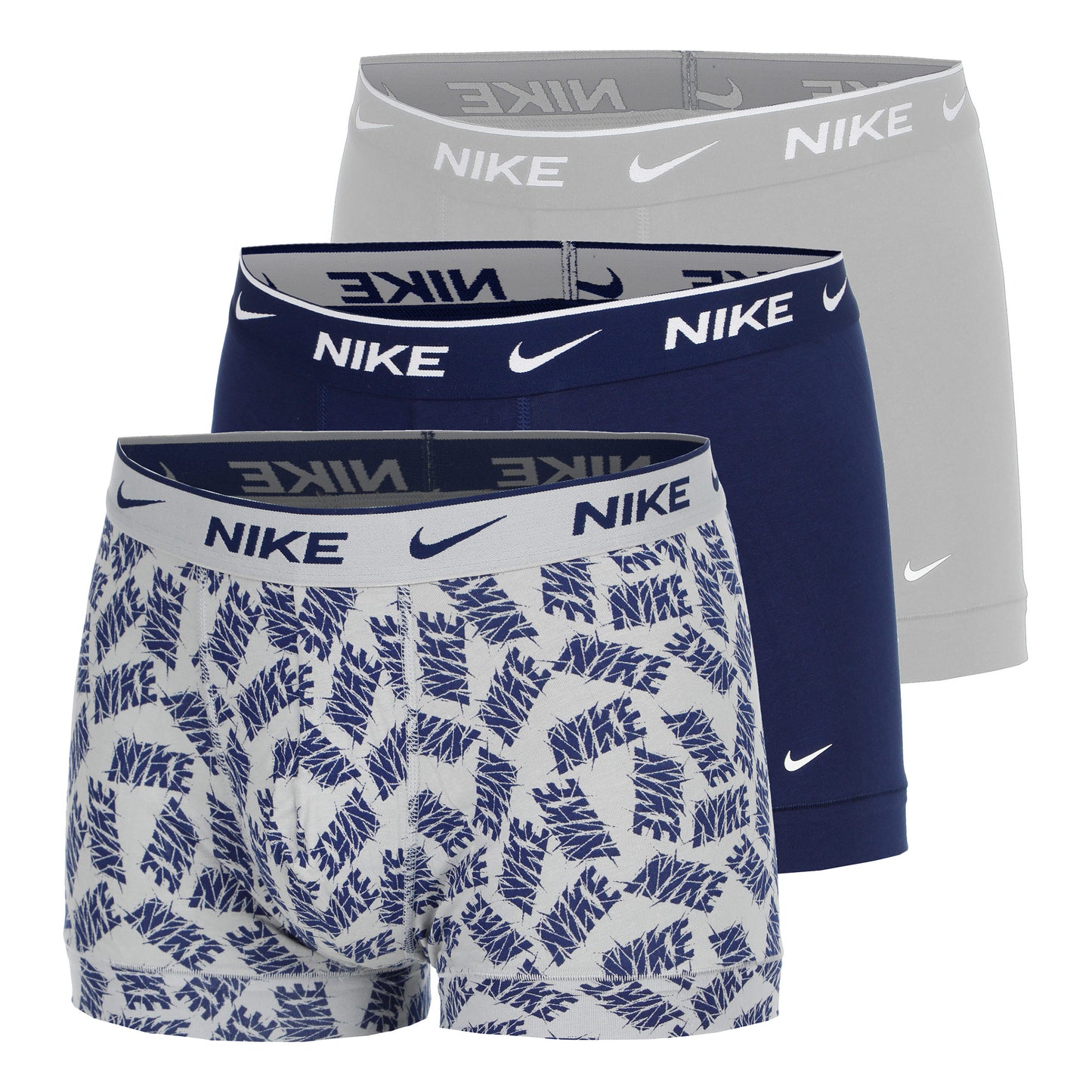 Nike Everyday Cotton Stretch Boxershort Heren-Grijs,Veelkleurig