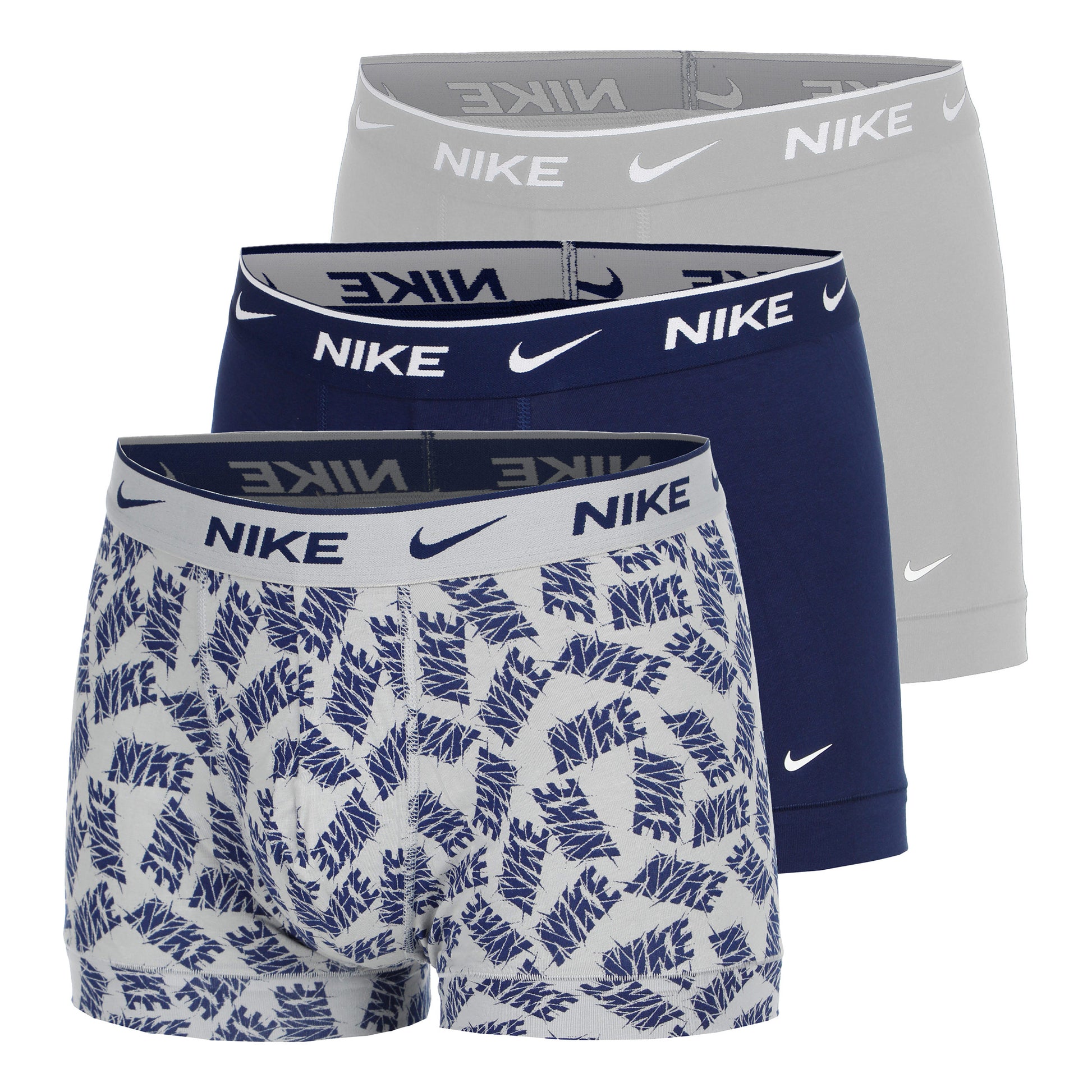 Nike Everyday Cotton Stretch Boxershort Heren-Grijs,Veelkleurig