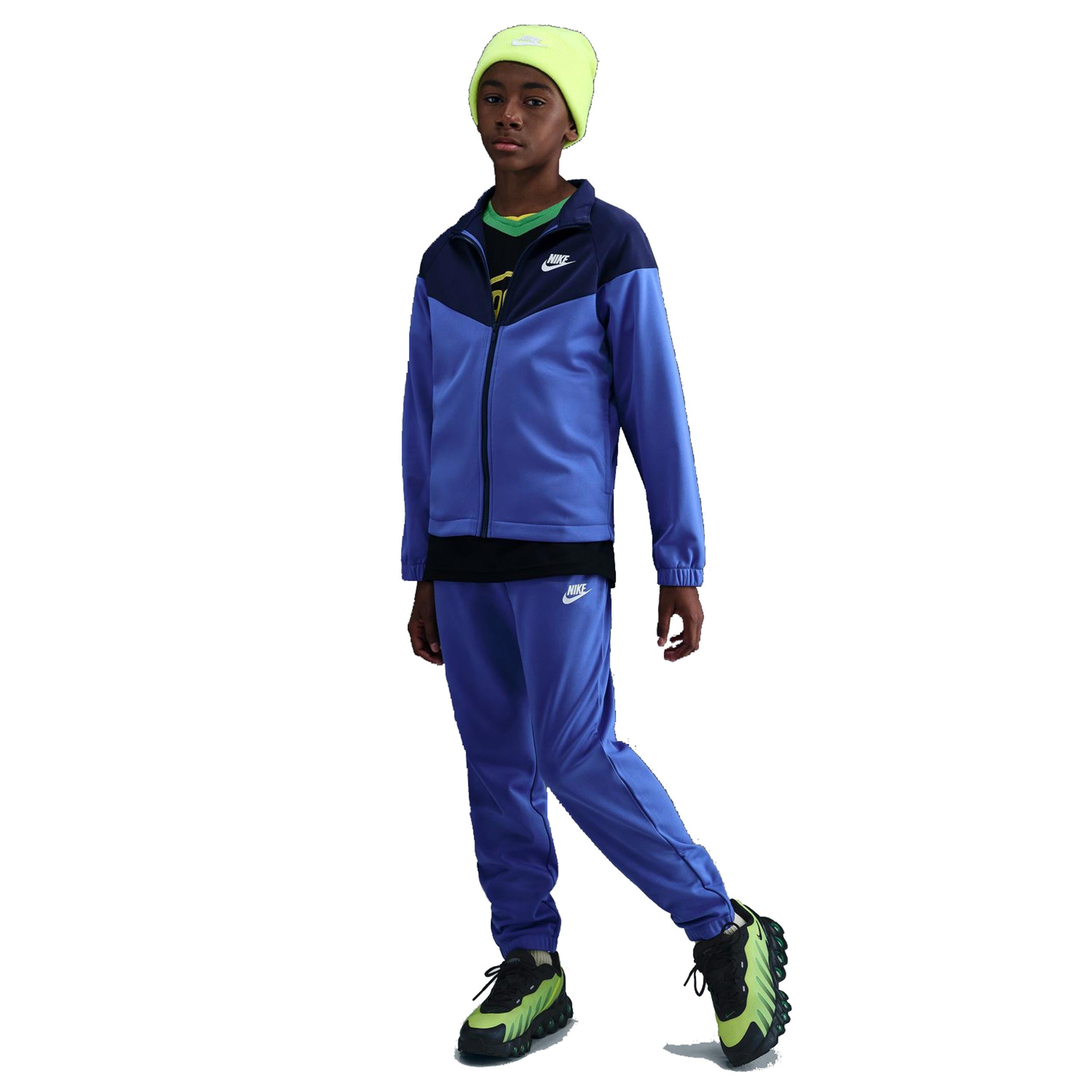 Nike Dri-Fit Full-Zip Trainingspak Kinderen-Blauw,Blauw-grijs