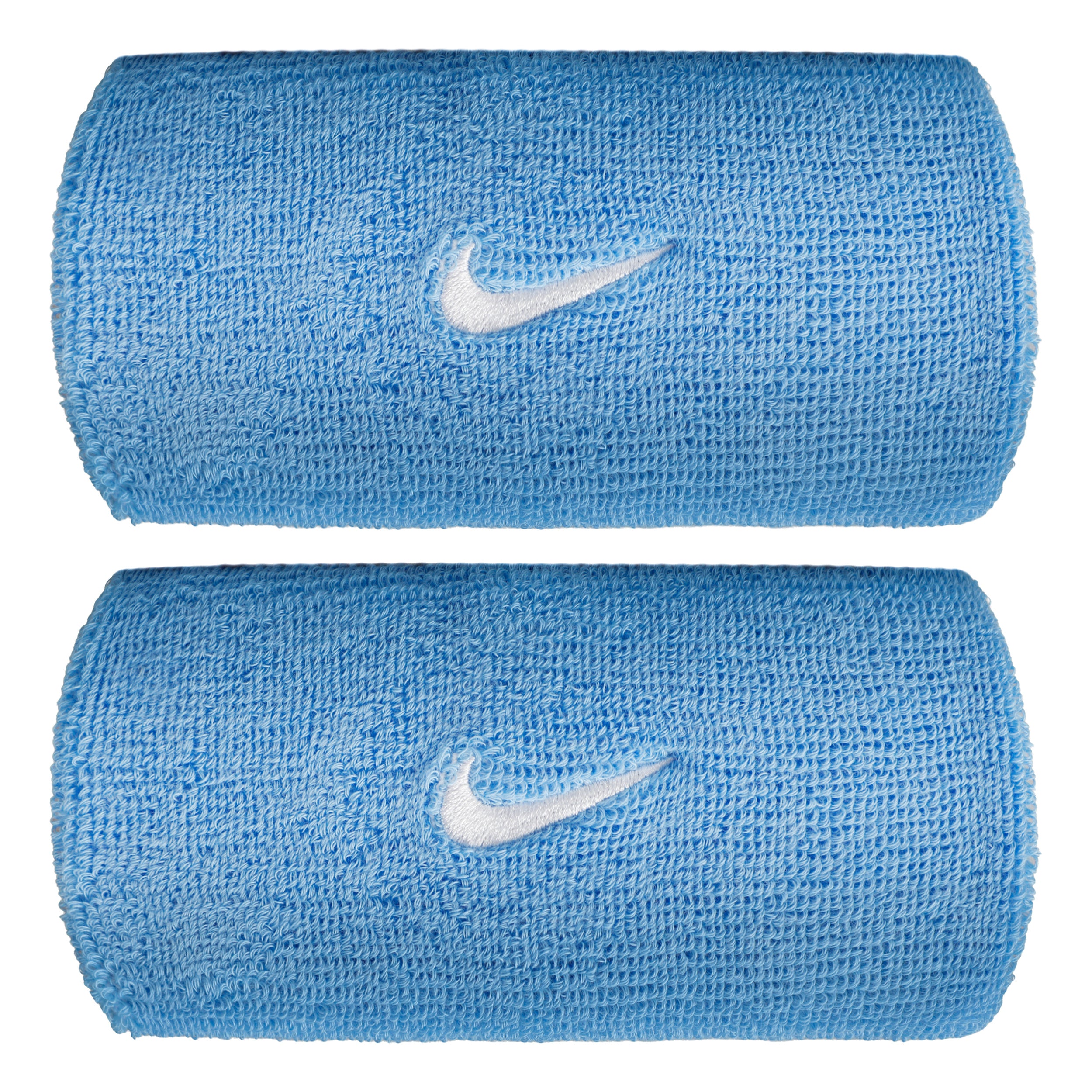 Nike Swoosh Classic Doublewide Zweetband lang - blauw, wit