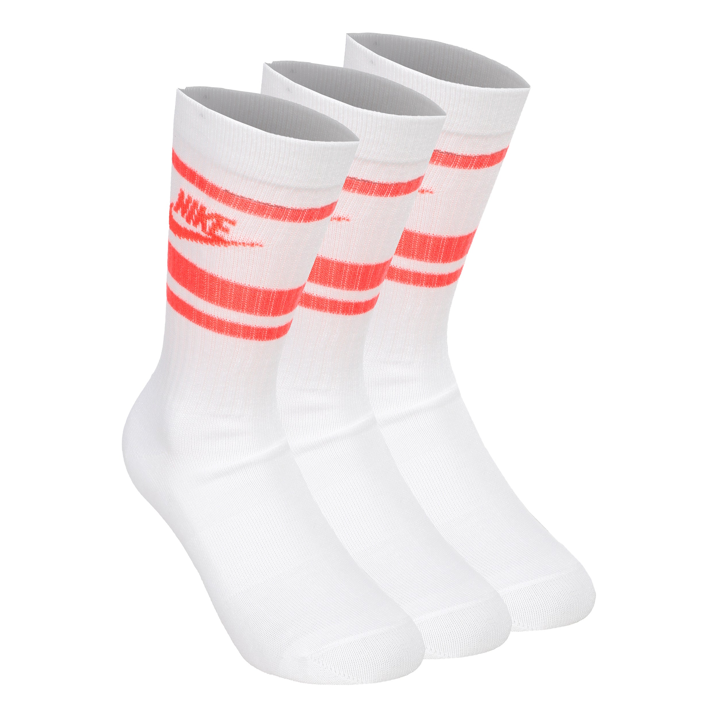 Nike Everyday Essentials Crew Tennissokken-Wit,Koraal
