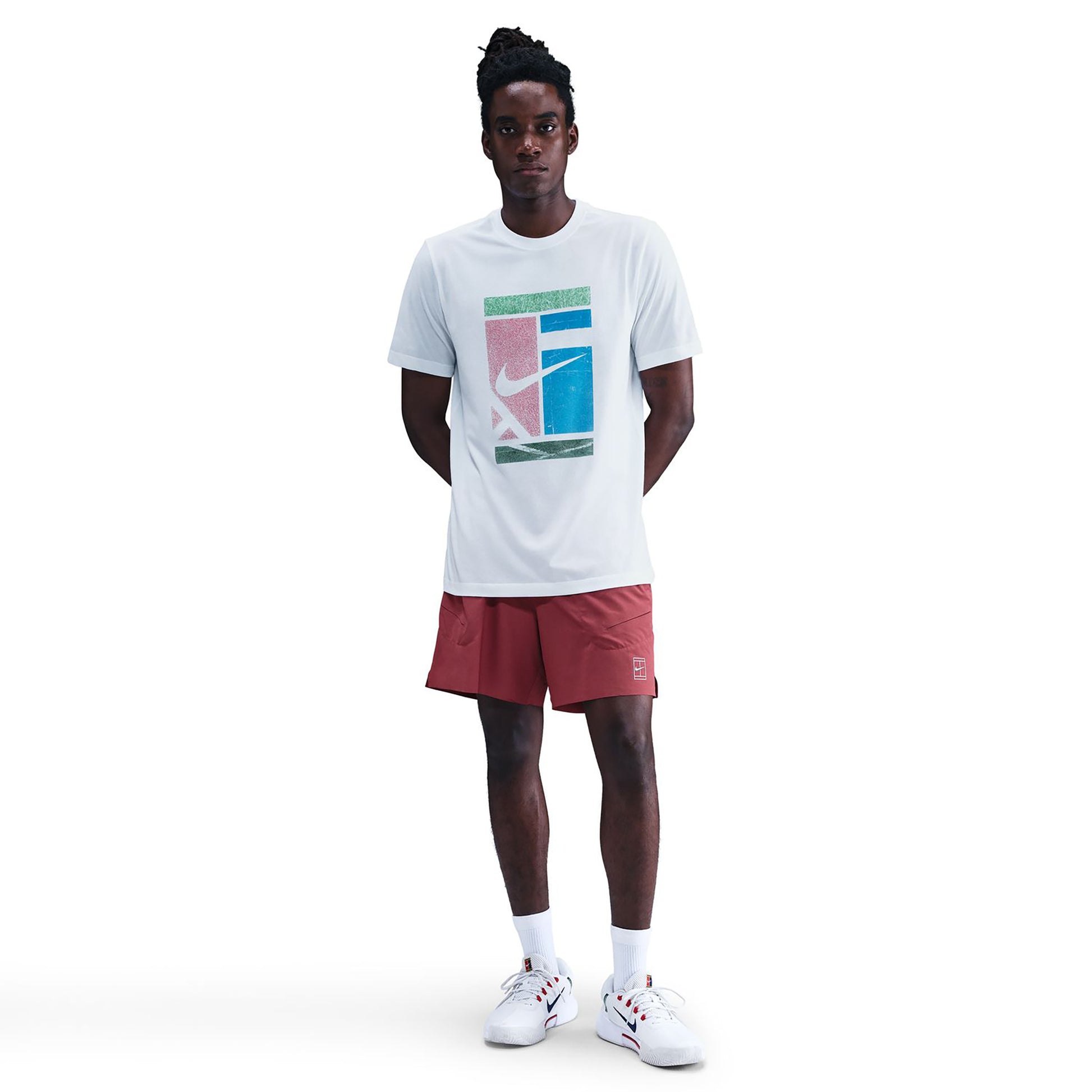 Nike Court Dri-Fit Tee Court T-shirt Heren-wit
