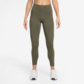 Dri-FIT One High Rise 7/8 Tight Dames-olijf