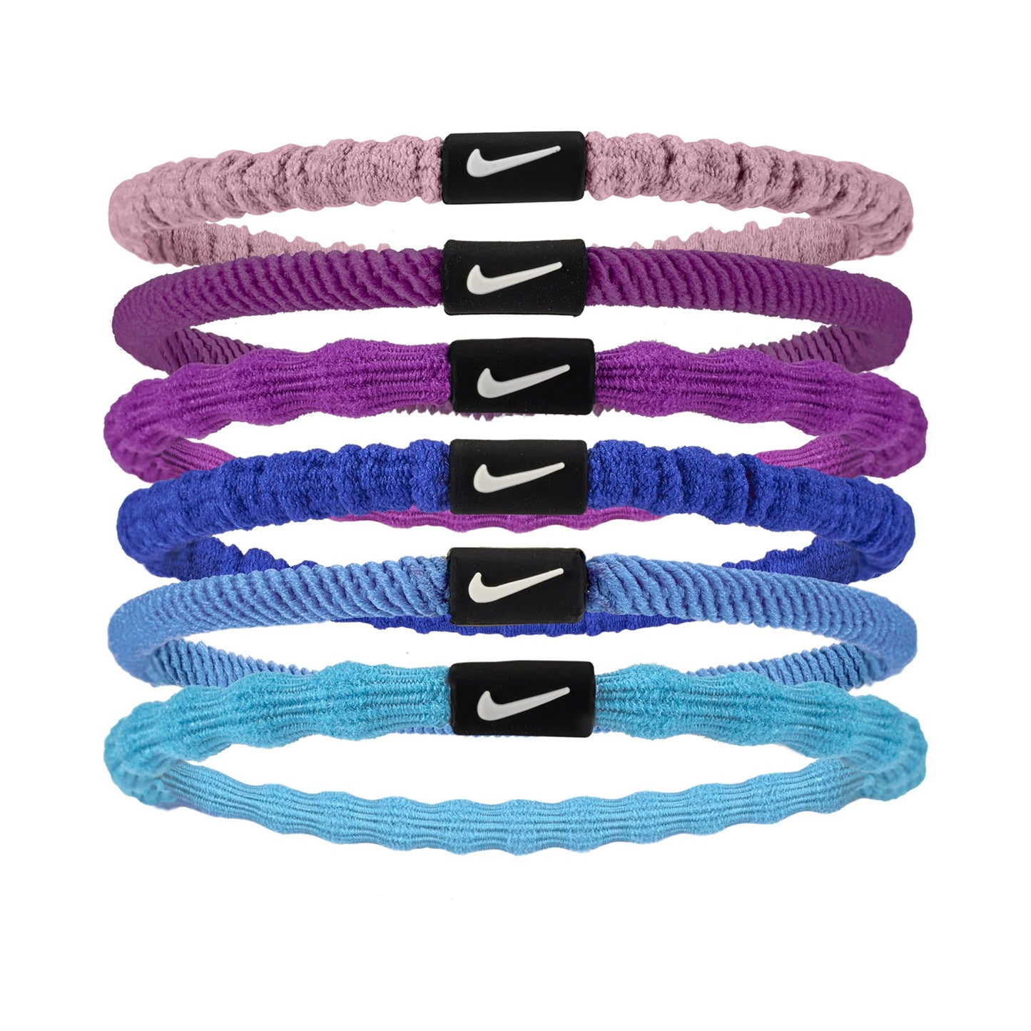 Nike Flex Hair Tie Bandeau Pack de 6 Unisex - multicouleur, violet
