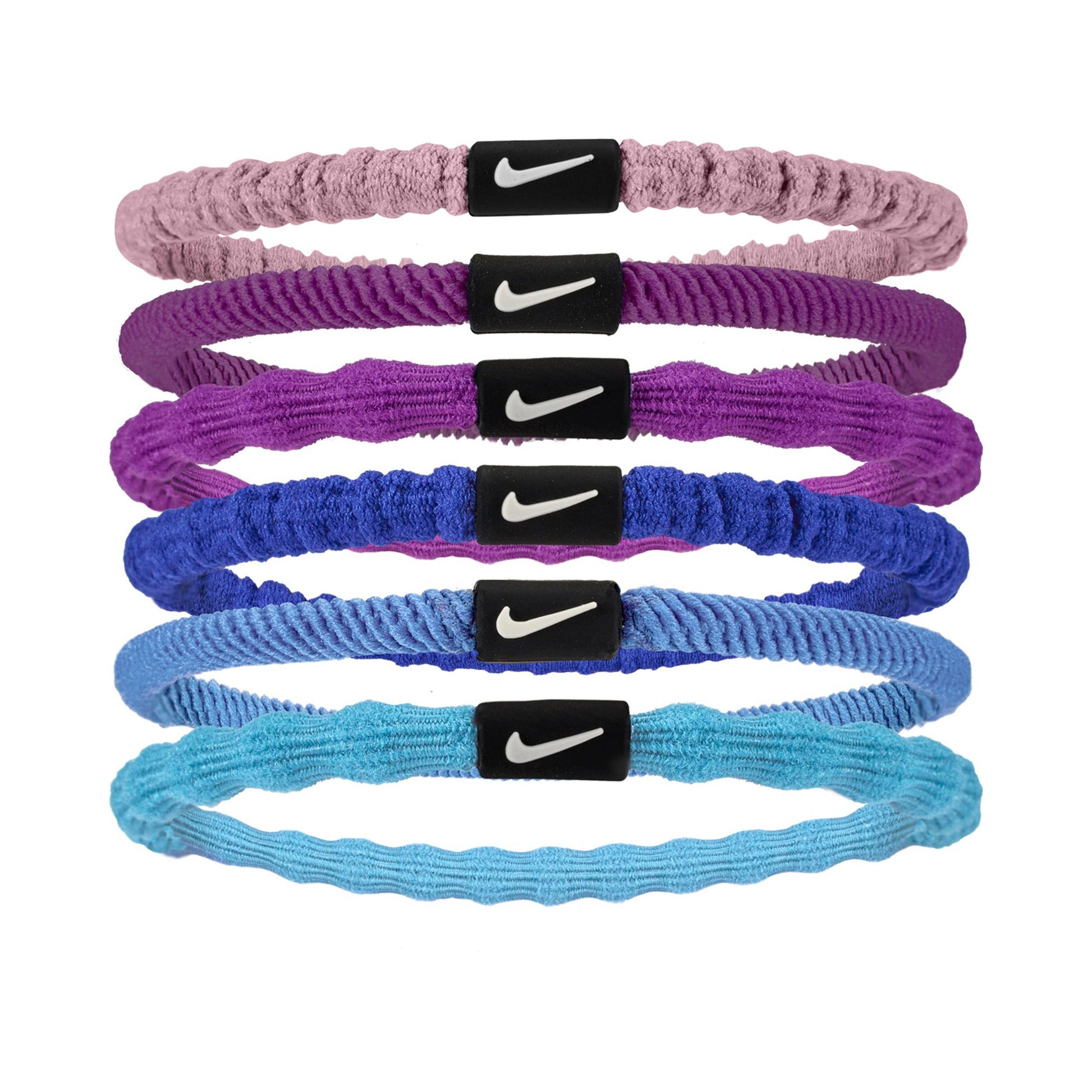Nike Flex Hair Tie Bandeau Pack de 6 Unisex - multicouleur, violet