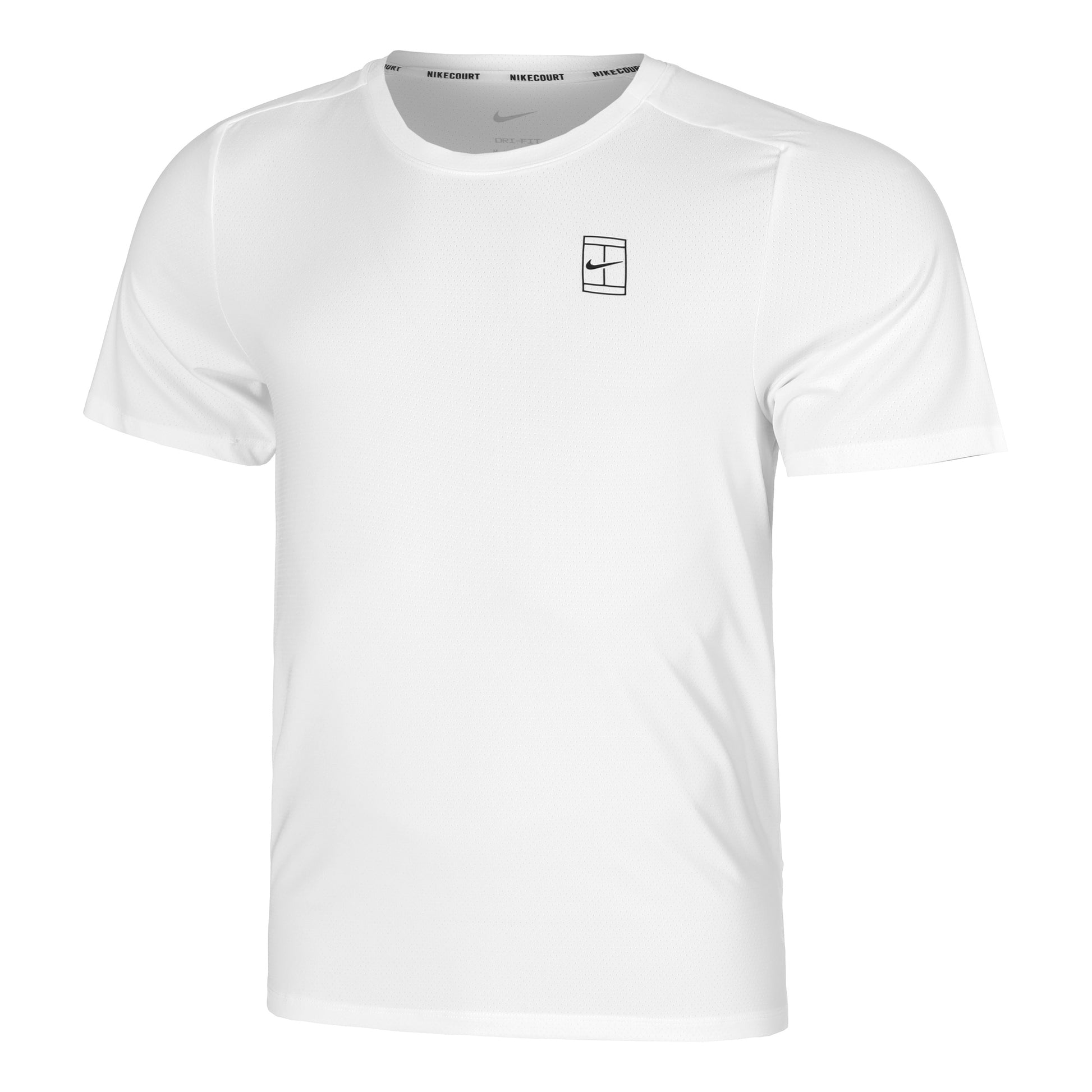 Nike Court Dri-Fit Advantage T-shirt Heren-Wit,Zwart