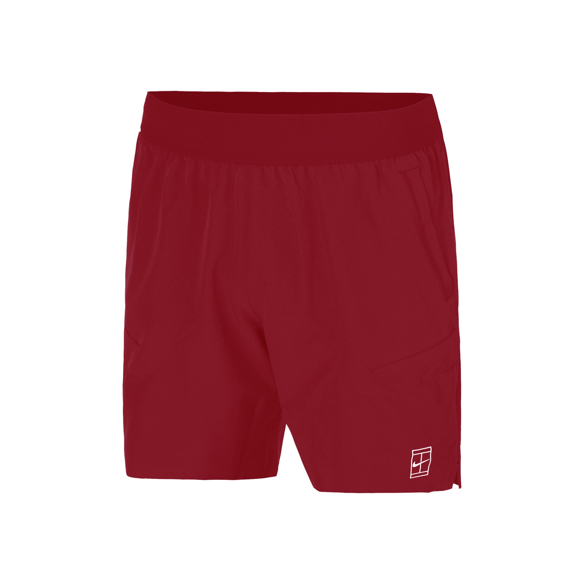 Nike Court Dri-FIT Advantage 6in Shorts Hommes - rouge, blanc