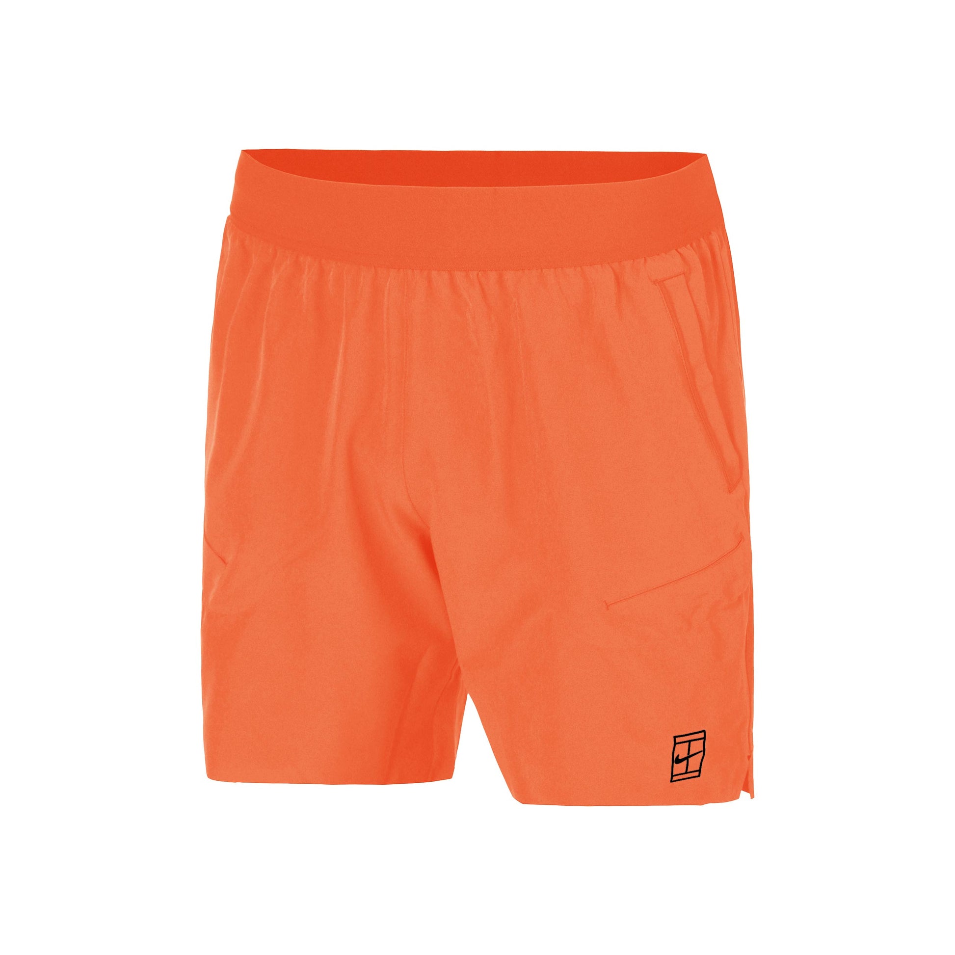 Nike Court Dri-FIT Advantage 6in Shorts Heren - oranje, zwart