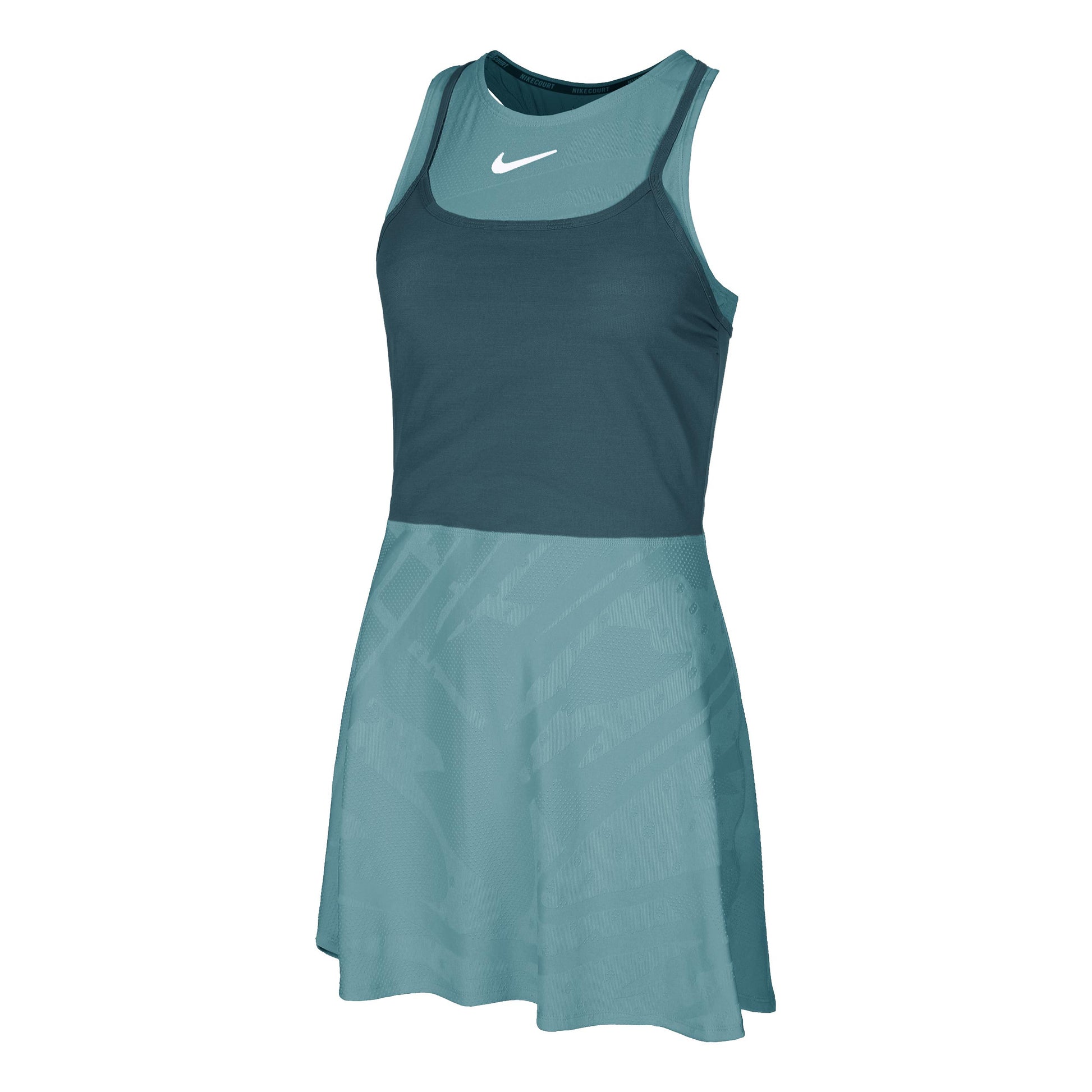 Nike Court Dri-Fit Slam Robe Femmes-Bleu Petrol