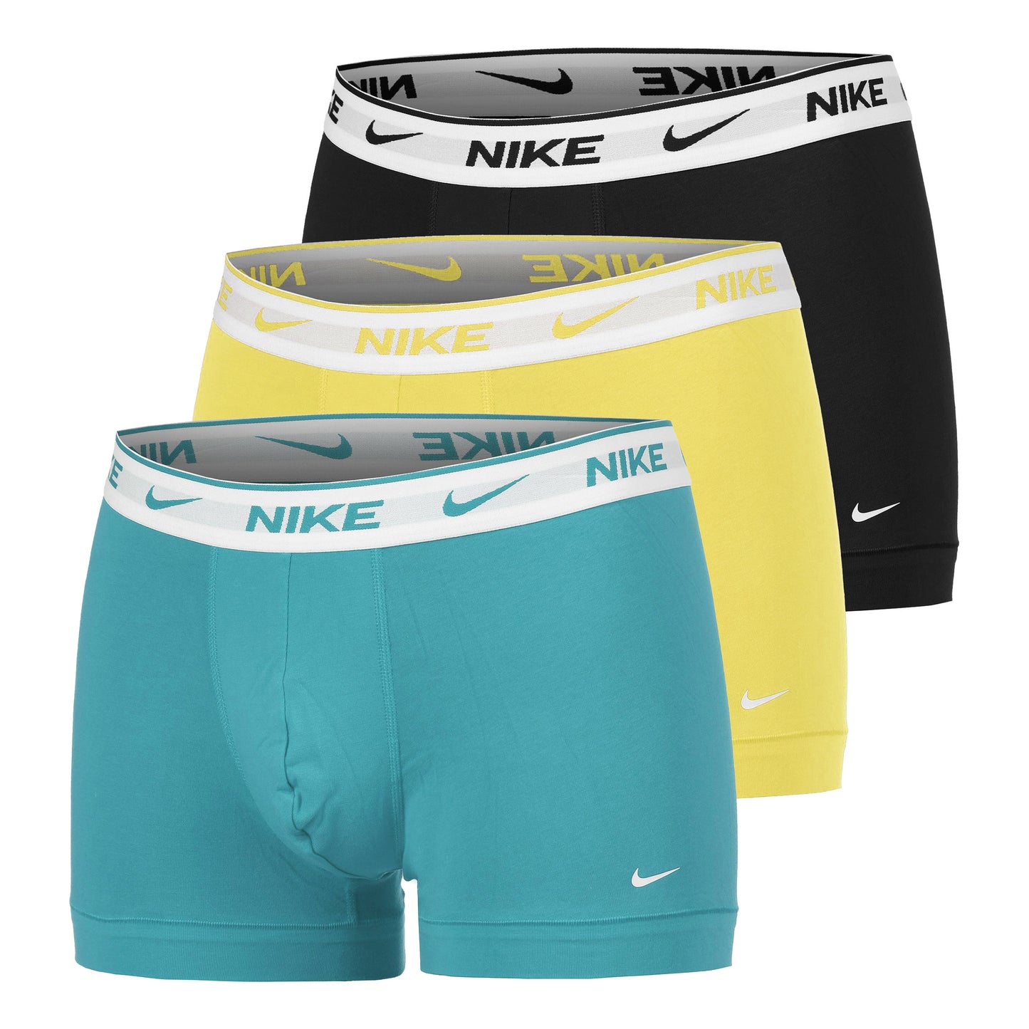 Nike Everyday Cotton Stretch Boxershort Verpakking 3 Stuks Heren-Zwart,Veelkleurig