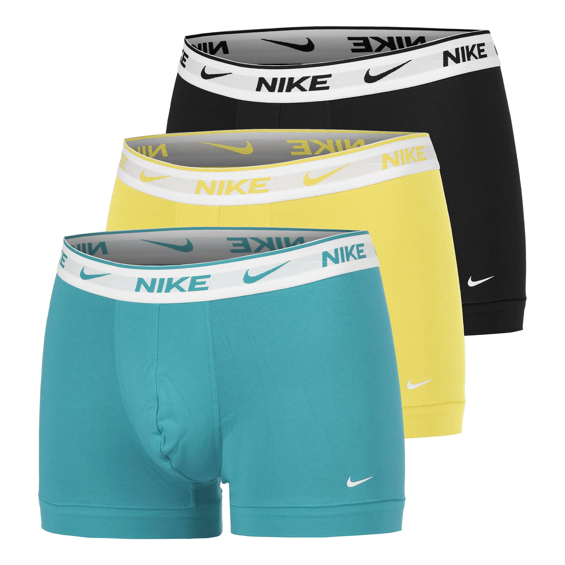 Nike Everyday Cotton Stretch Boxershort Verpakking 3 Stuks Heren-Zwart,Veelkleurig