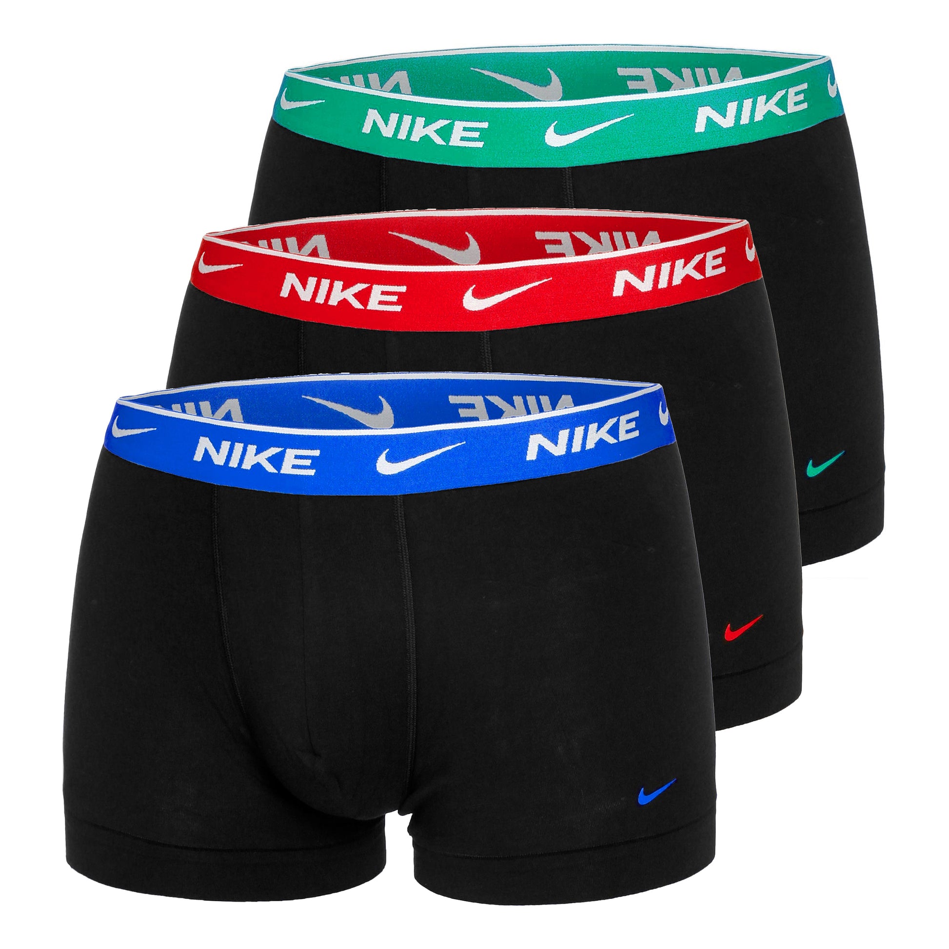 Nike Everyday Cotton Stretch Boxershort Verpakking 3 Stuks Heren-Blauw,Veelkleurig