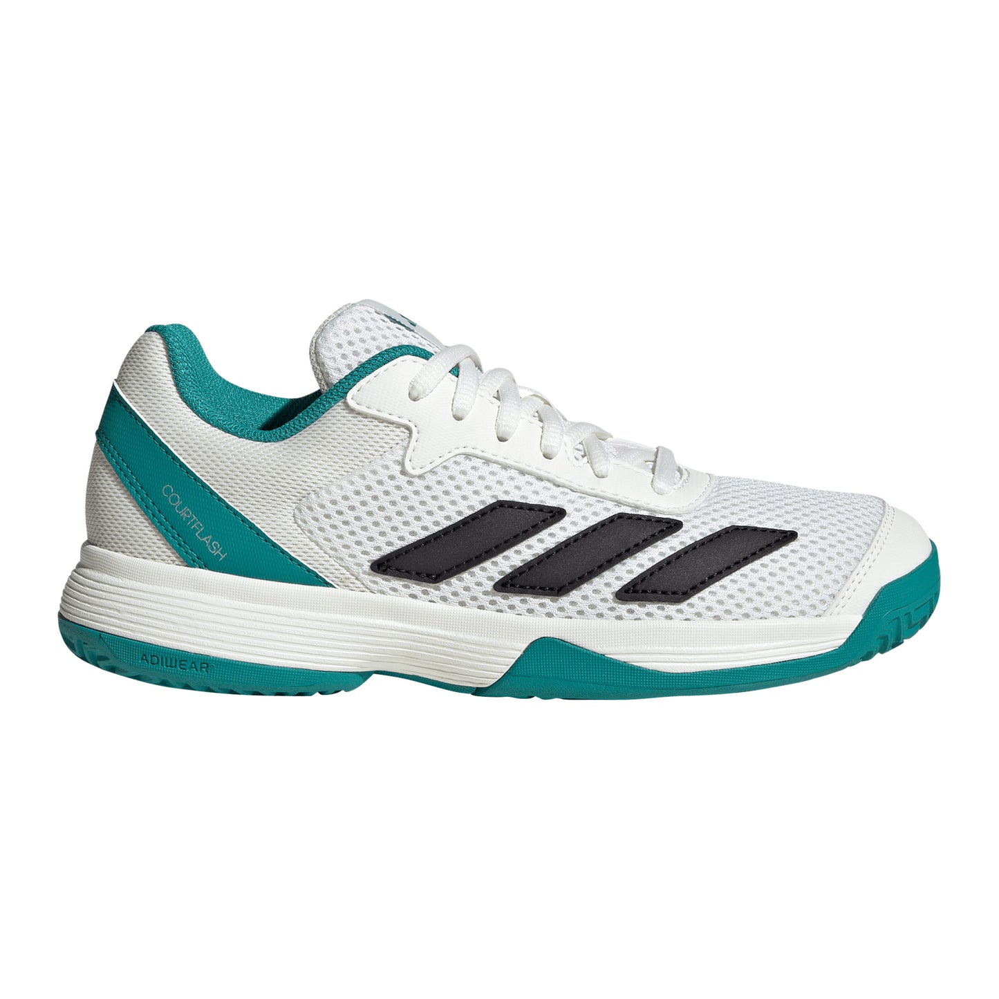 adidas Courtflash Allcourt schoen Kinderen - wit, petrolblauw