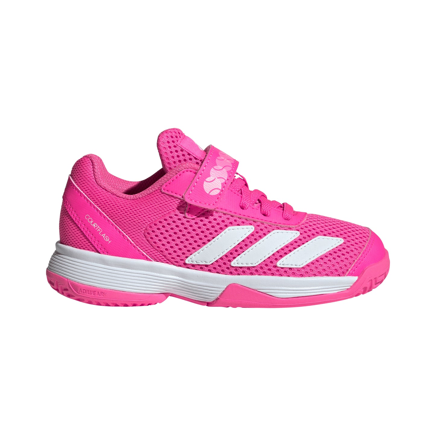 adidas Courtflash CF Chaussure terre battue Enfants - rose, blanc