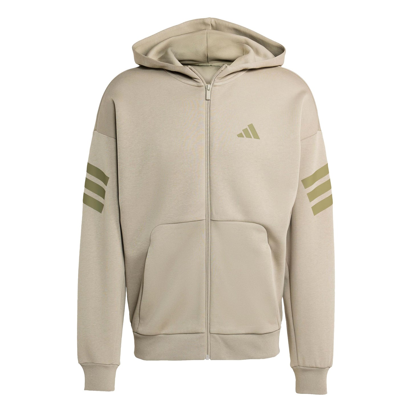 adidas 3Stripes Full-Zip Trainingsjack Heren-beige