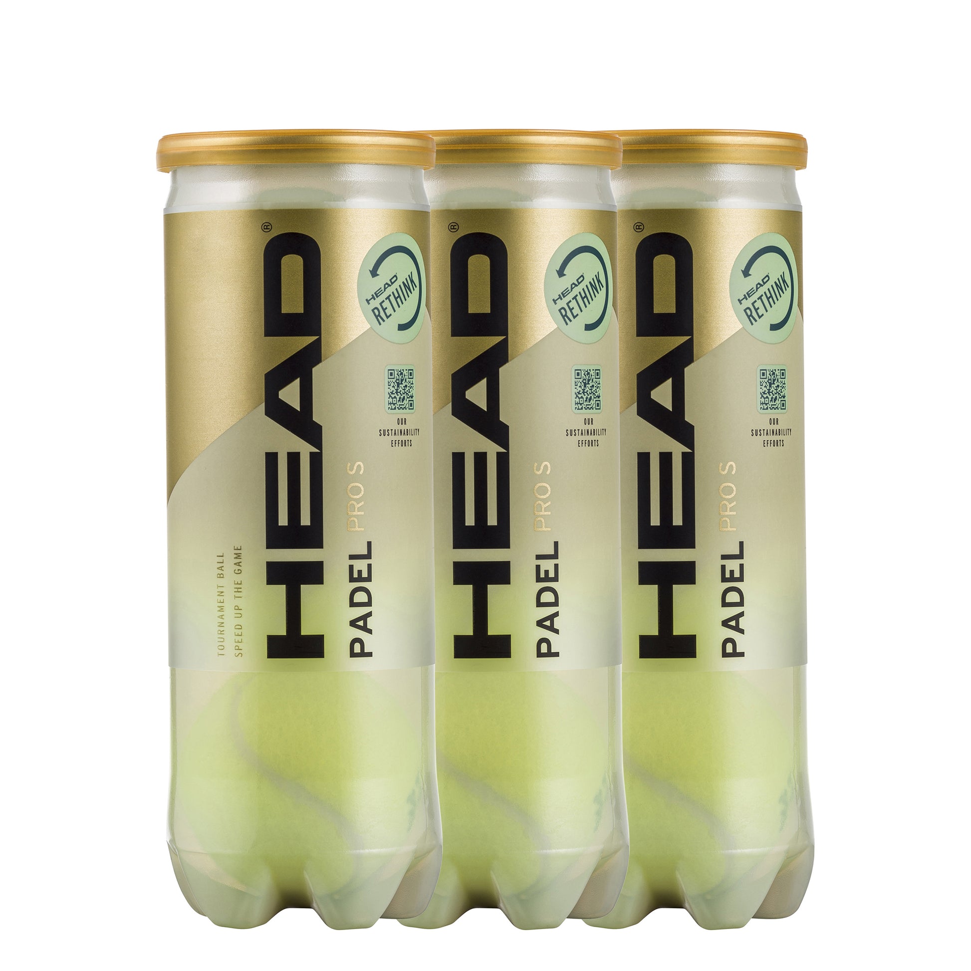 HEAD 3 Tubes de 3 Padel Pro S