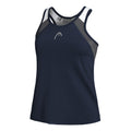 22 Tanktop Dames - donkerblauw, grijs