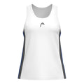 Club 25 Tech Débardeur Tank Top Femmes-Blanc,Bleu Foncé