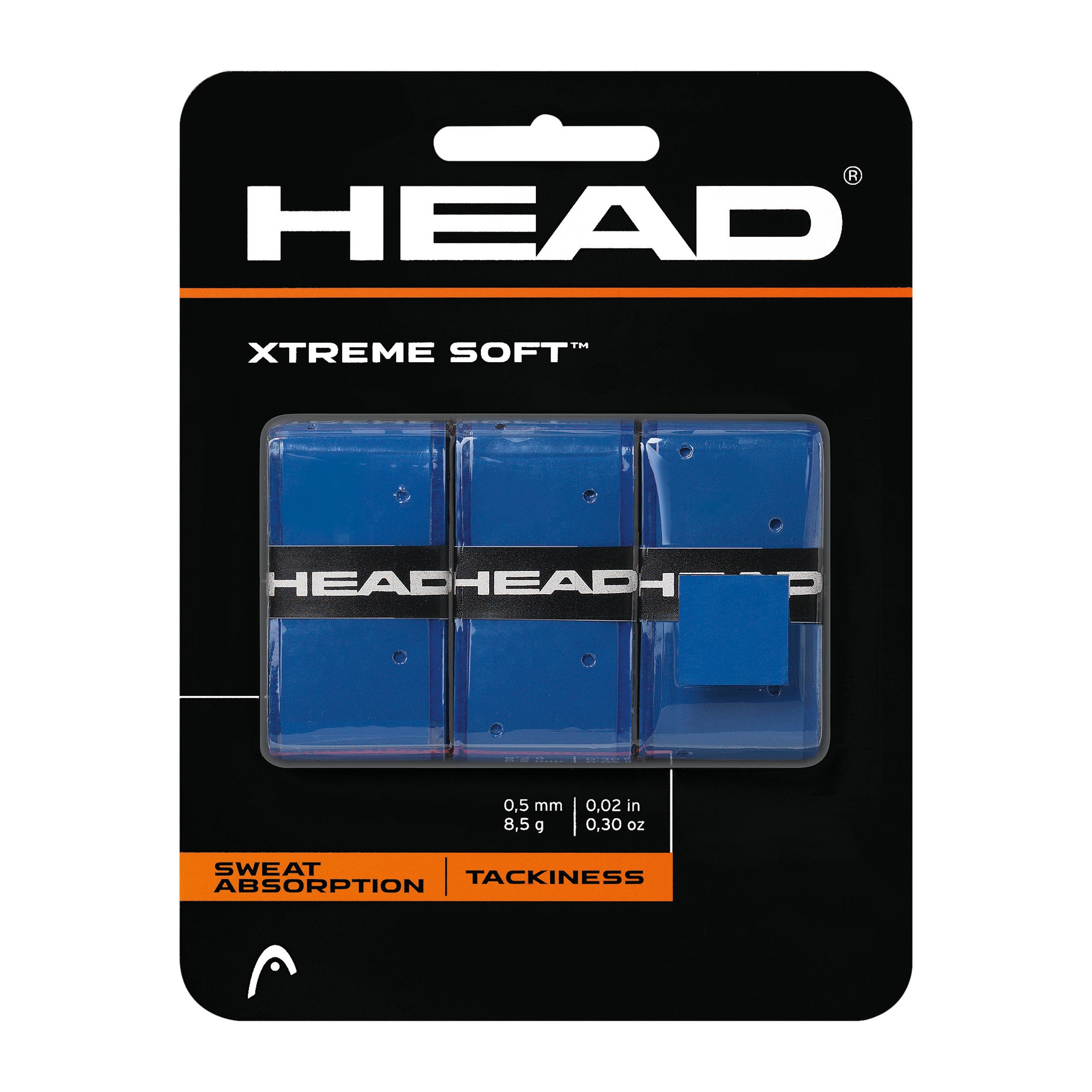 HEAD Xtreme Soft Verpakking 3 Stuks-Blauw