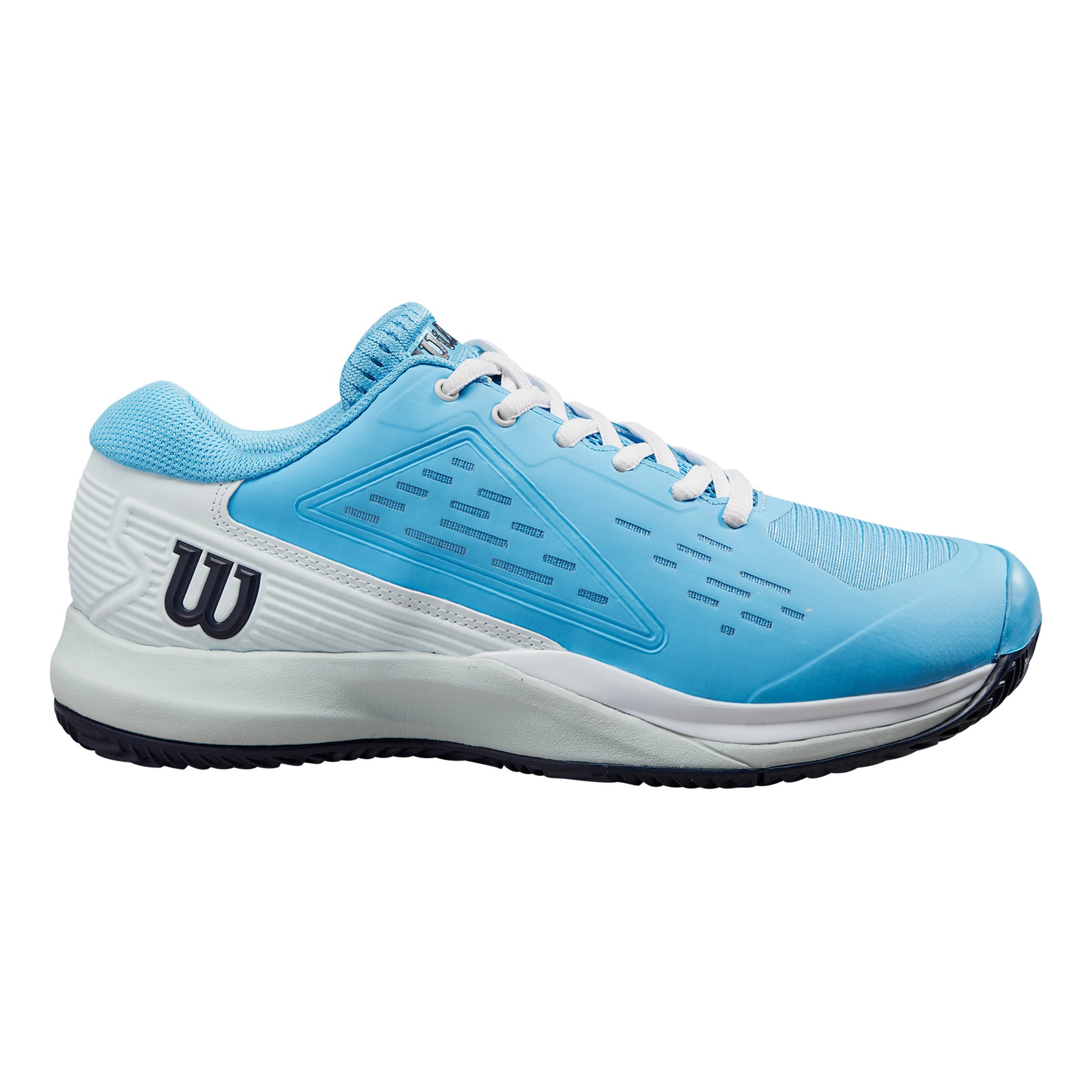 Wilson Rush Pro Ace Gravelschoen Dames - lichtblauw, wit