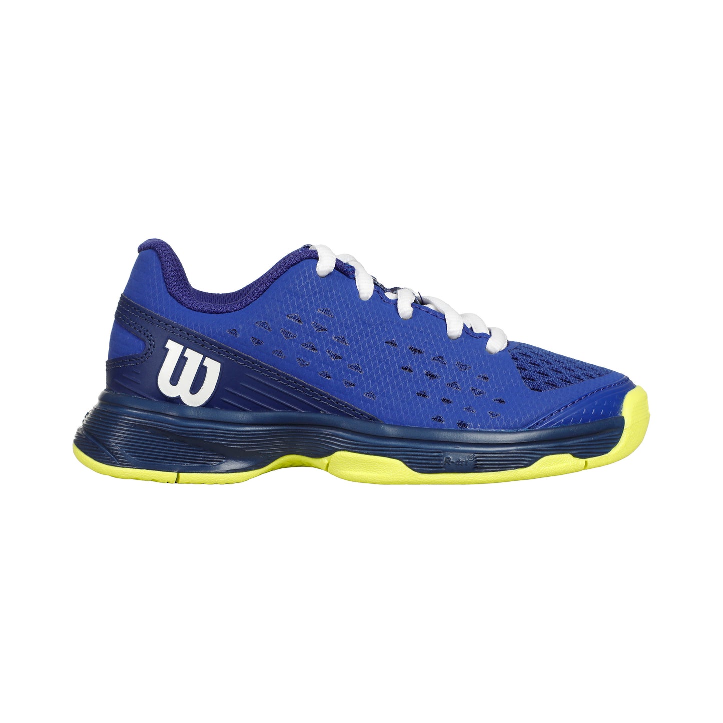 Wilson RUSH PRO AC Allcourt Schoen Kinderen-Blauw,Neongeel