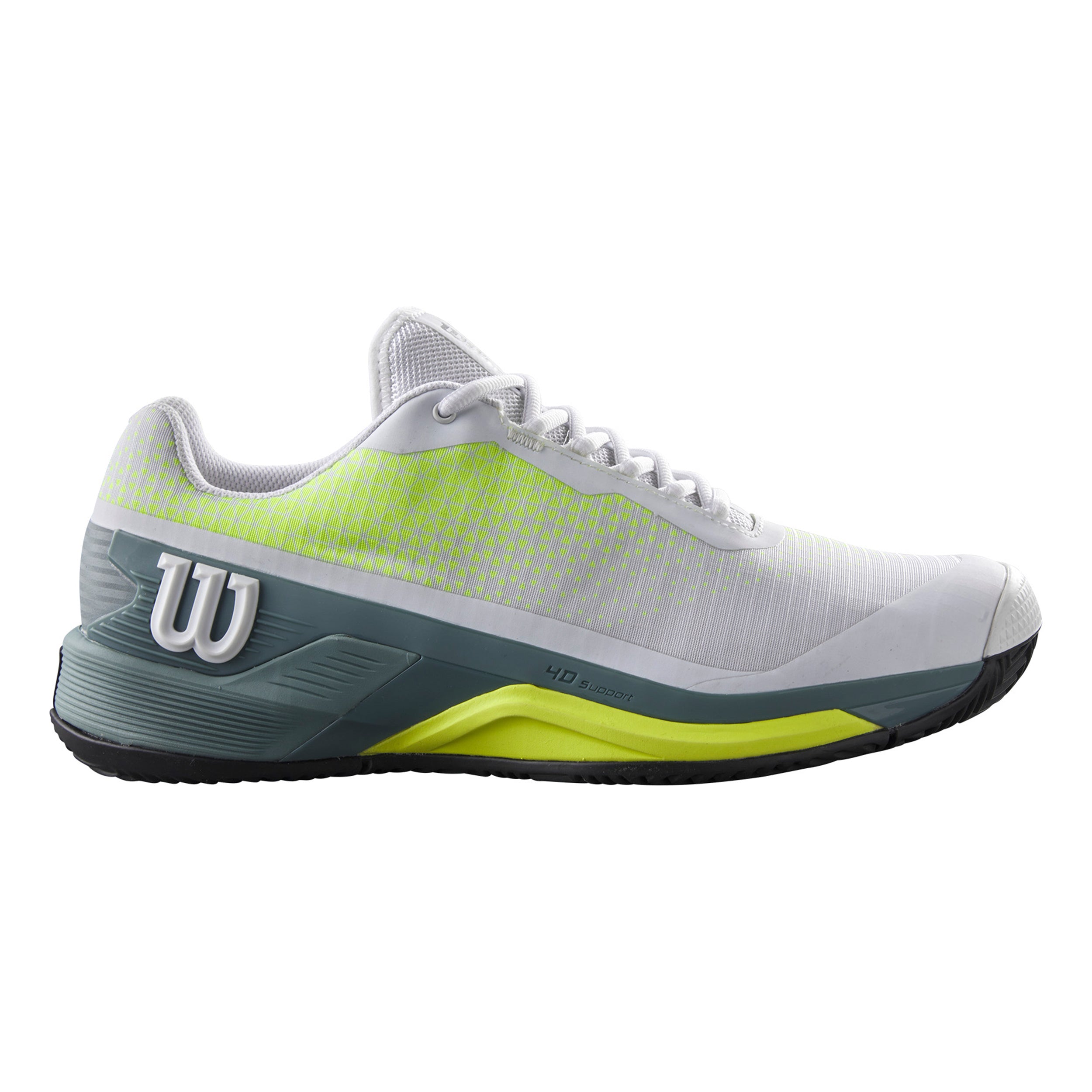Wilson Rush Pro 4.0 Gravelschoen Heren-Wit,Grijs