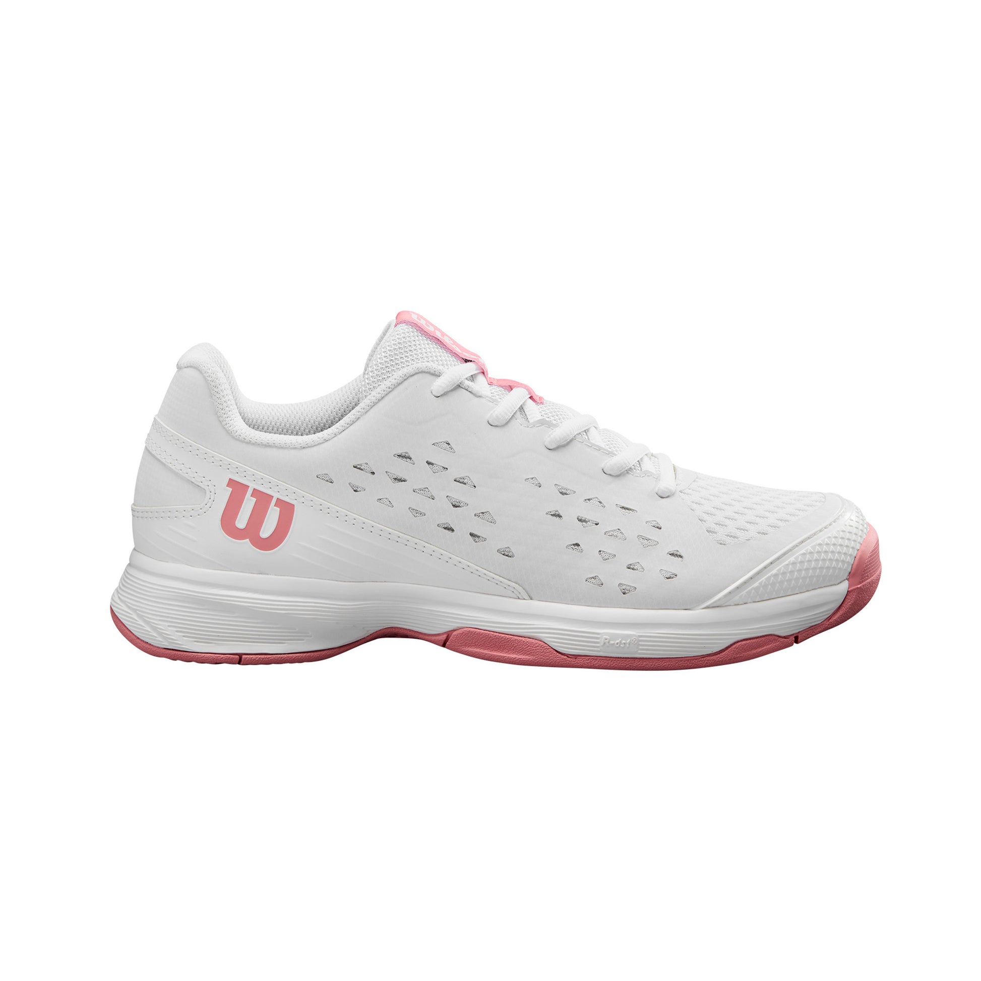 Wilson Rush Pro Allcourt Schoen Kinderen-Wit,Mauve