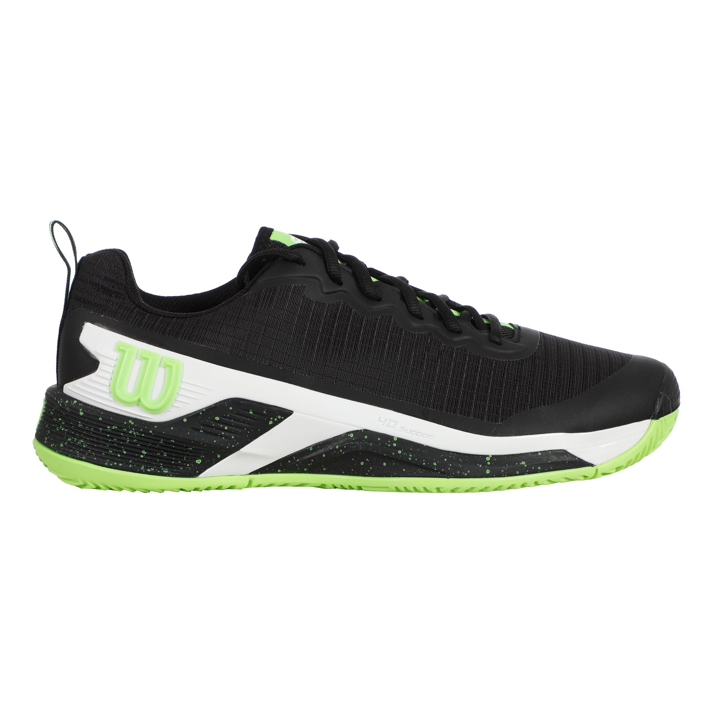 Wilson Rush Pro 4.5 Chaussure Terre Battue Hommes-Noir,Vert Clair