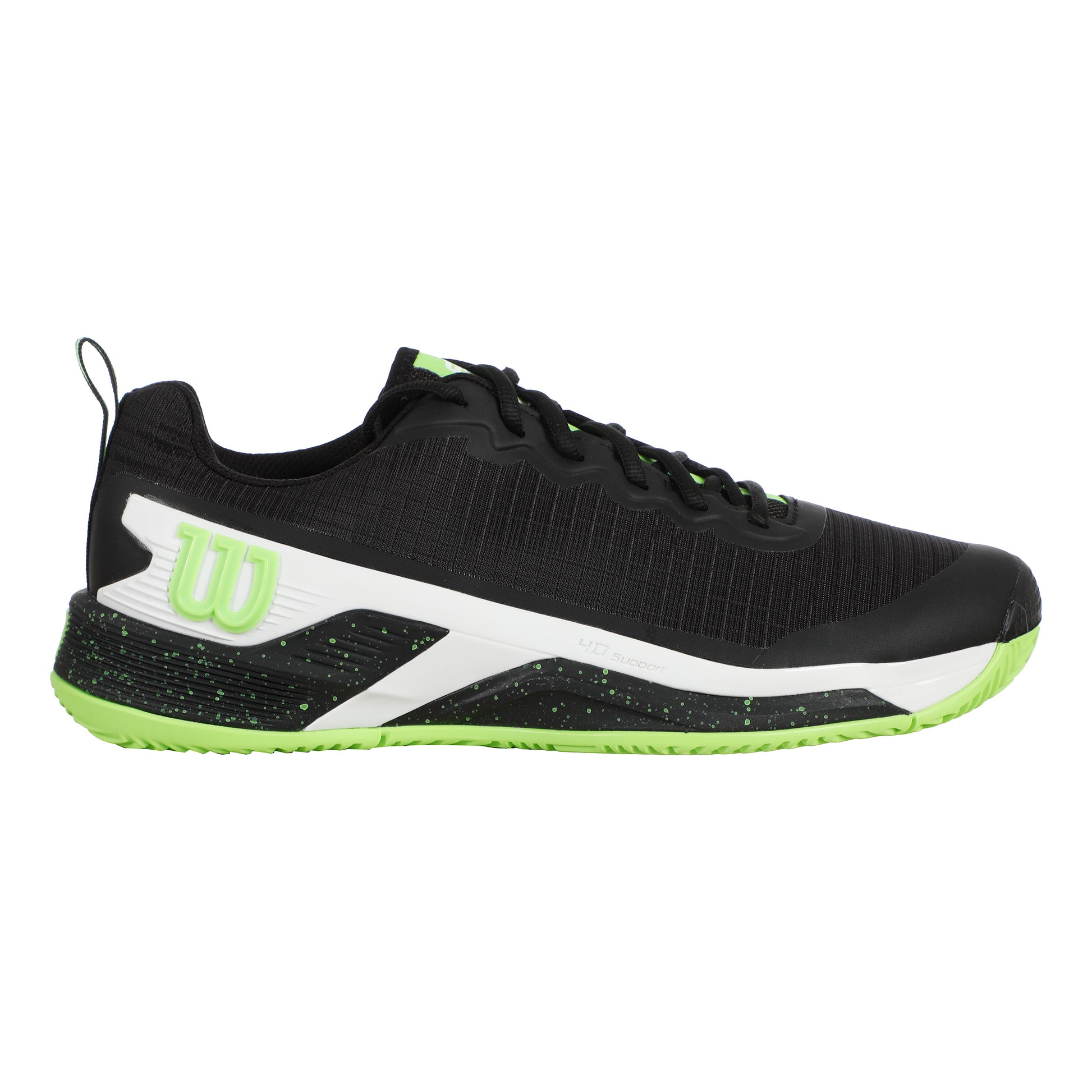 Wilson Rush Pro 4.5 Chaussure Terre Battue Hommes-Noir,Vert Clair