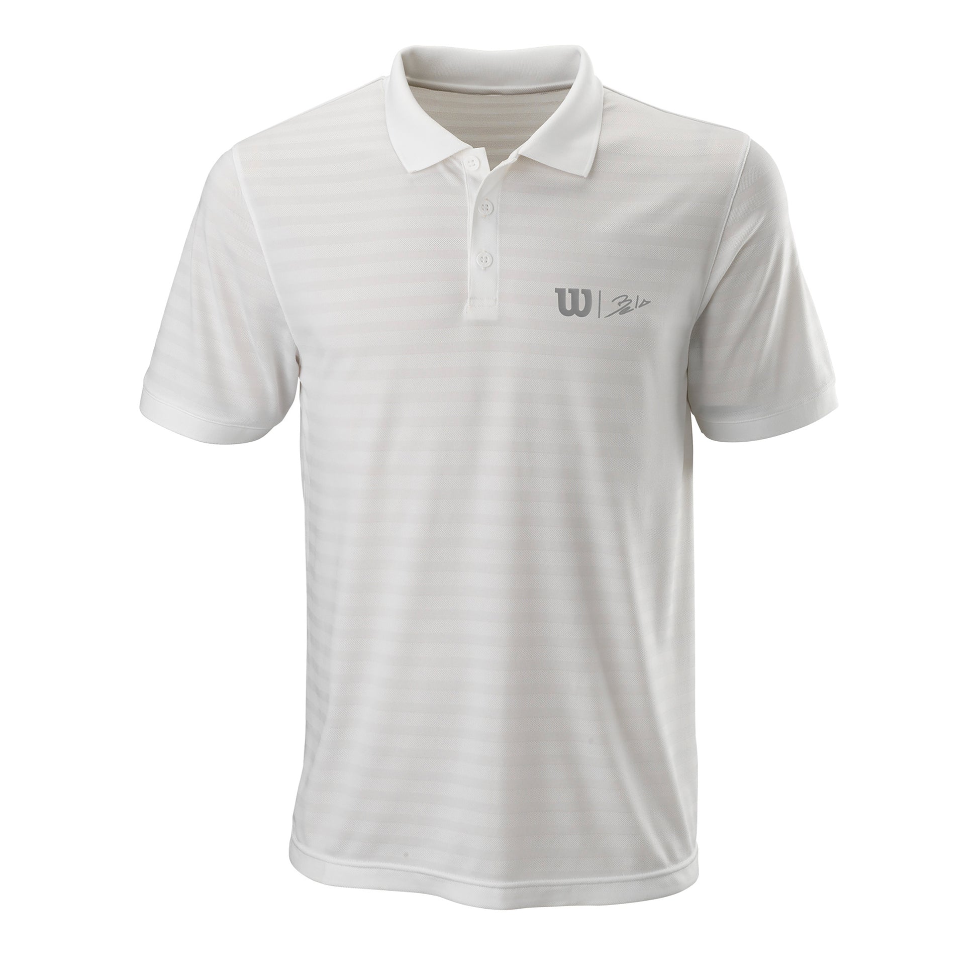 Wilson Bela Stripe II Polo Heren-Wit