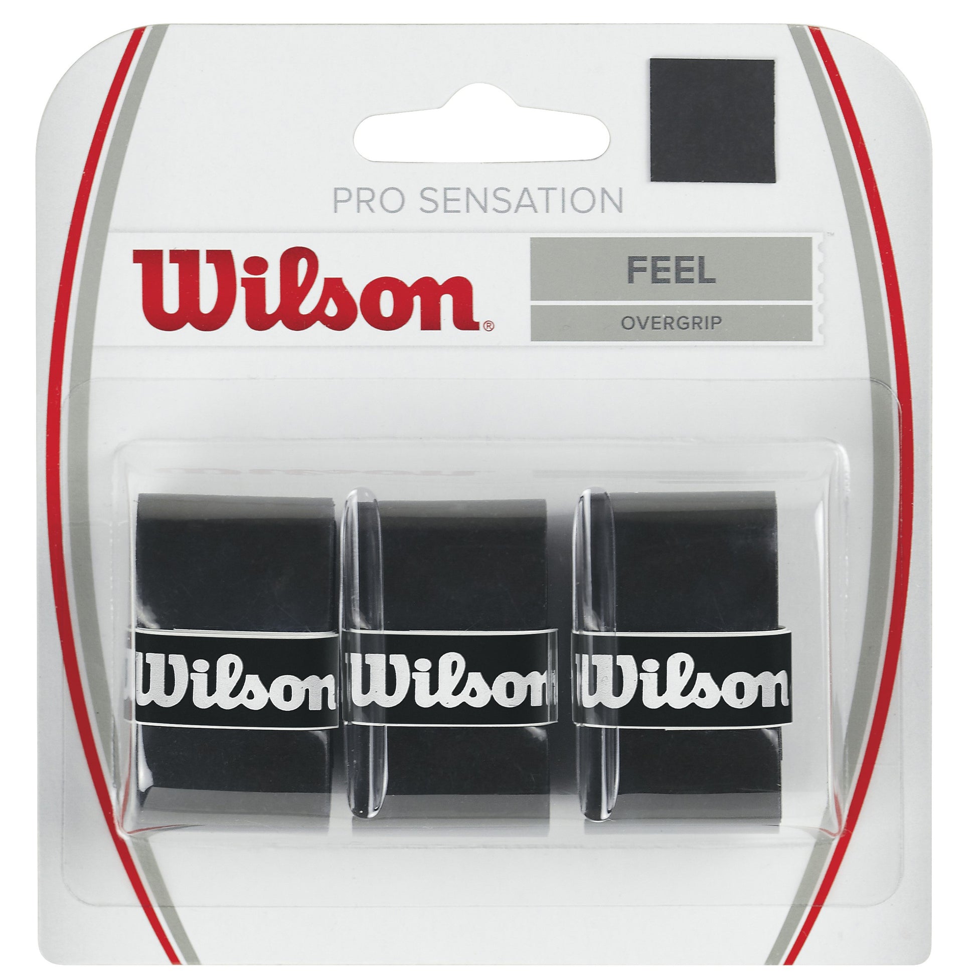 Wilson Pro Overgrip Sensation Pack de 3 - noir