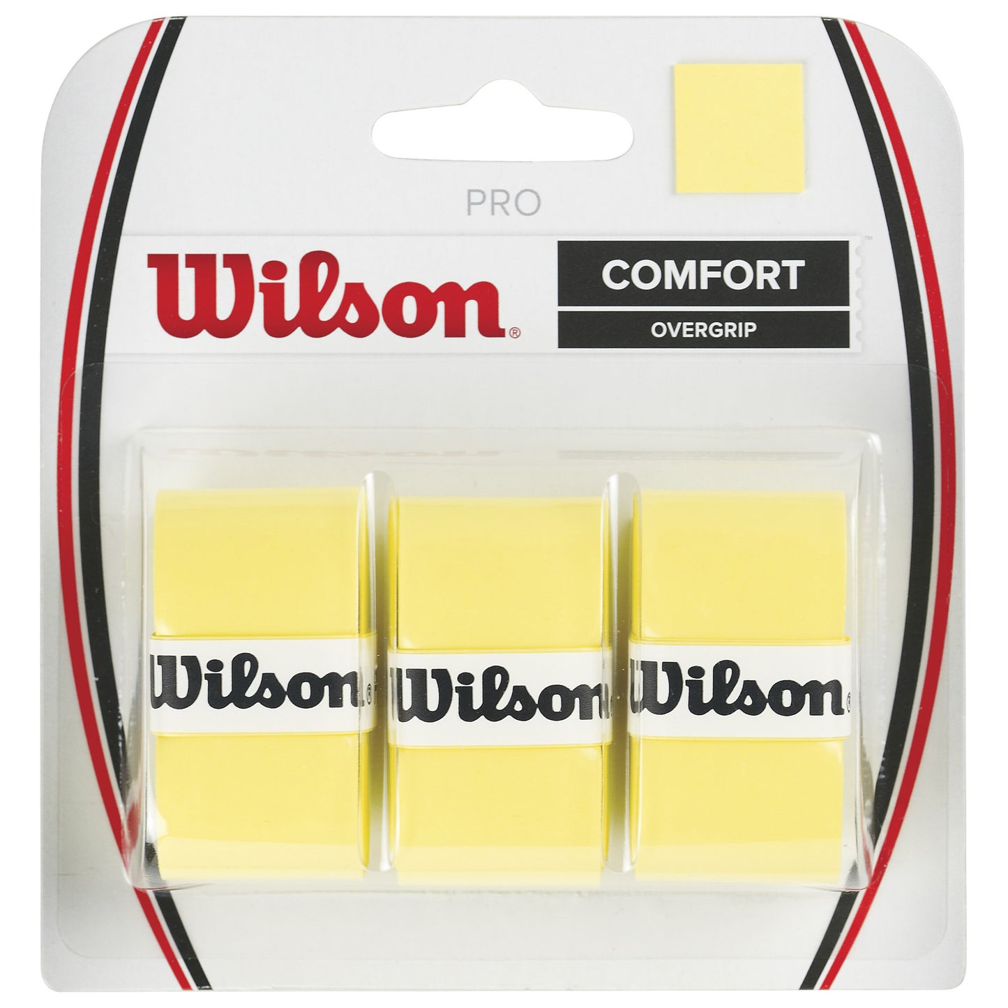 Wilson Pro Overgrip Verpakking 3 stuks - geel