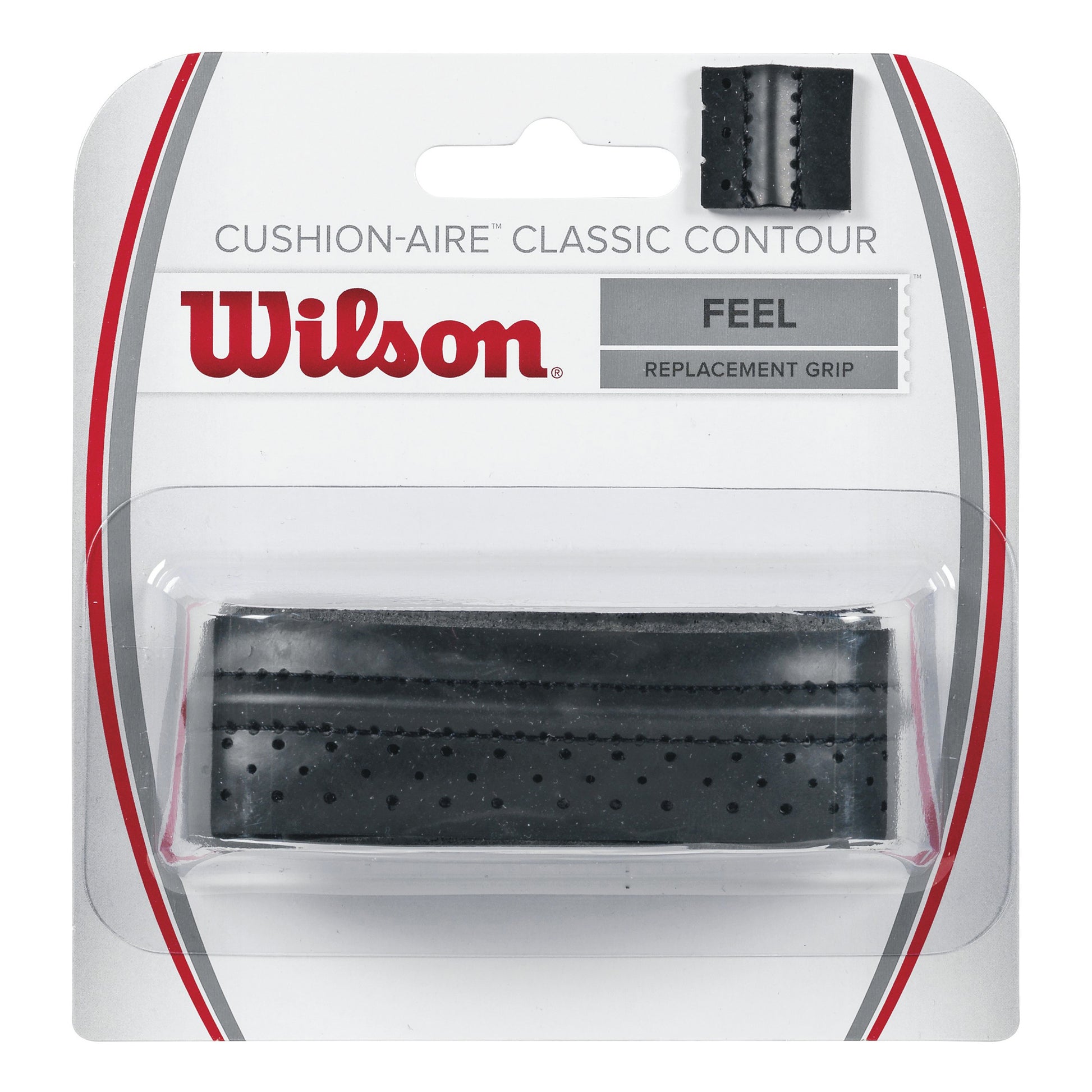 Wilson Tour Cushion-Aire Classic Contour Pack 1 Unité-Noir