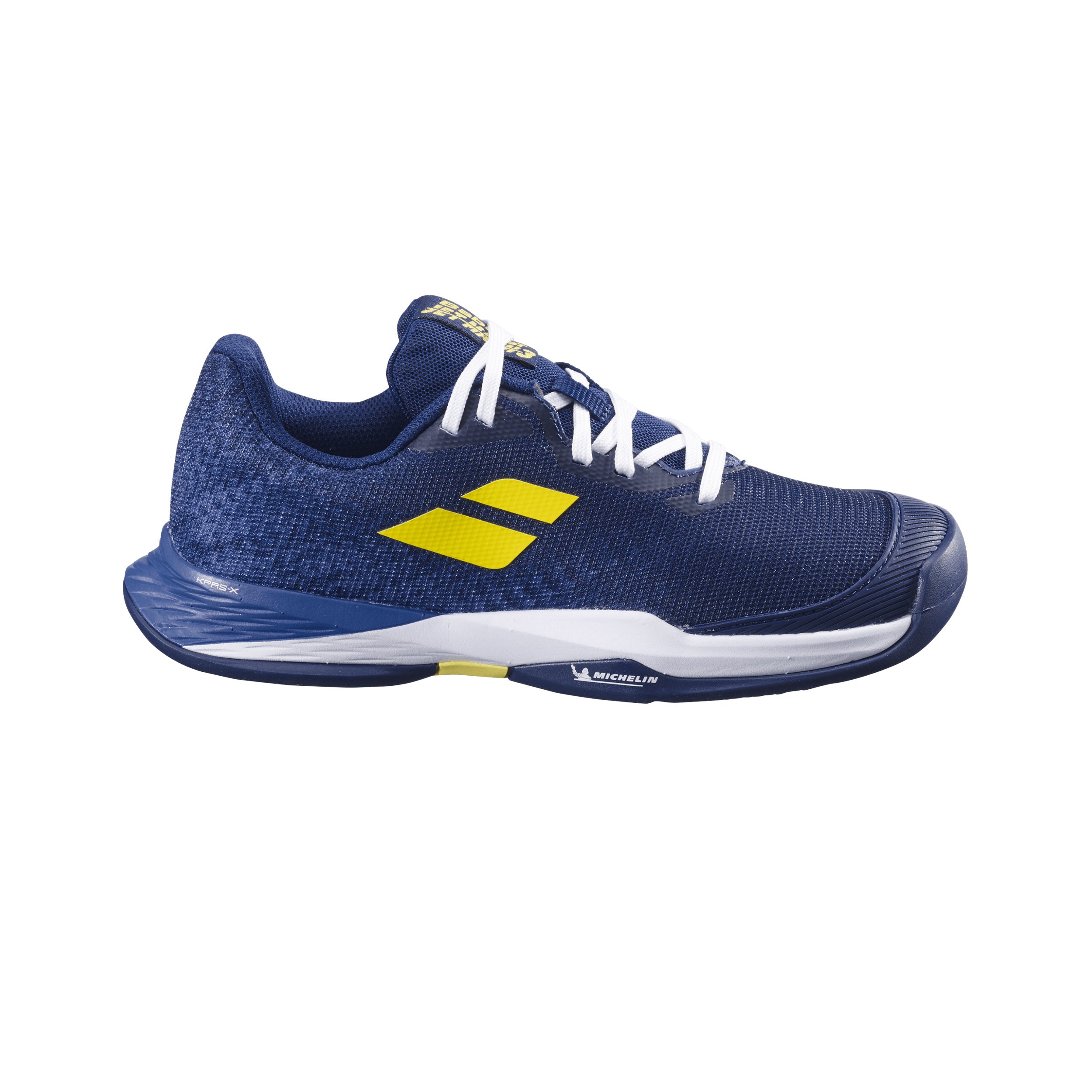 Babolat Jet Mach 3 Gravelschoen Kinderen-Donkerblauw,Geel