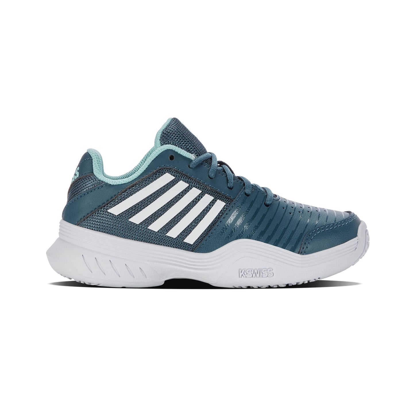 K-Swiss Court Express Omni Allcourt Schoen Kinderen-Petrolblauw,Wit
